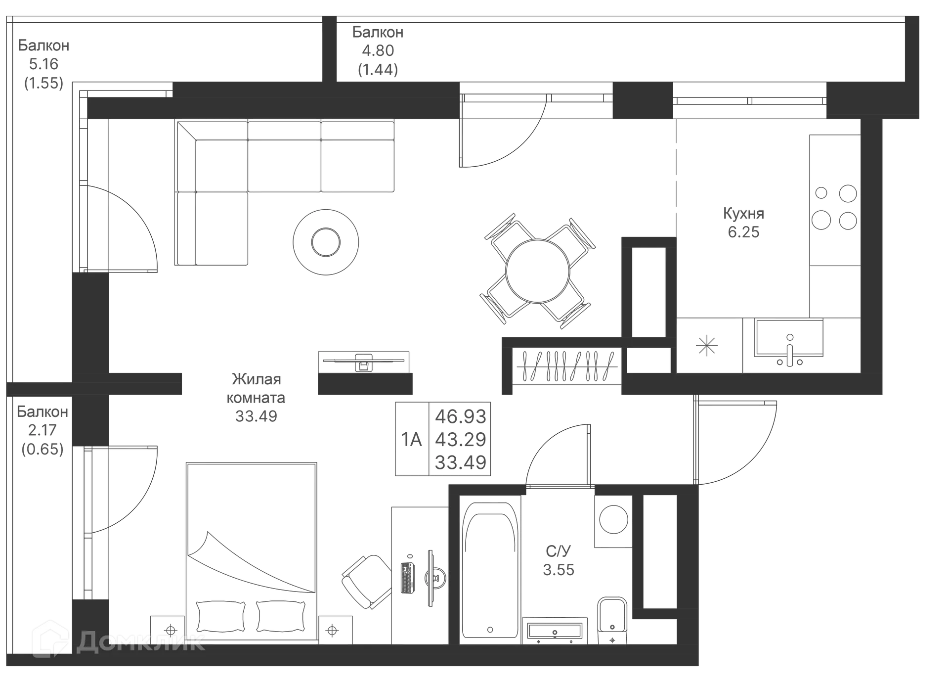 Фото квартиры в ЖК Мой Ритм