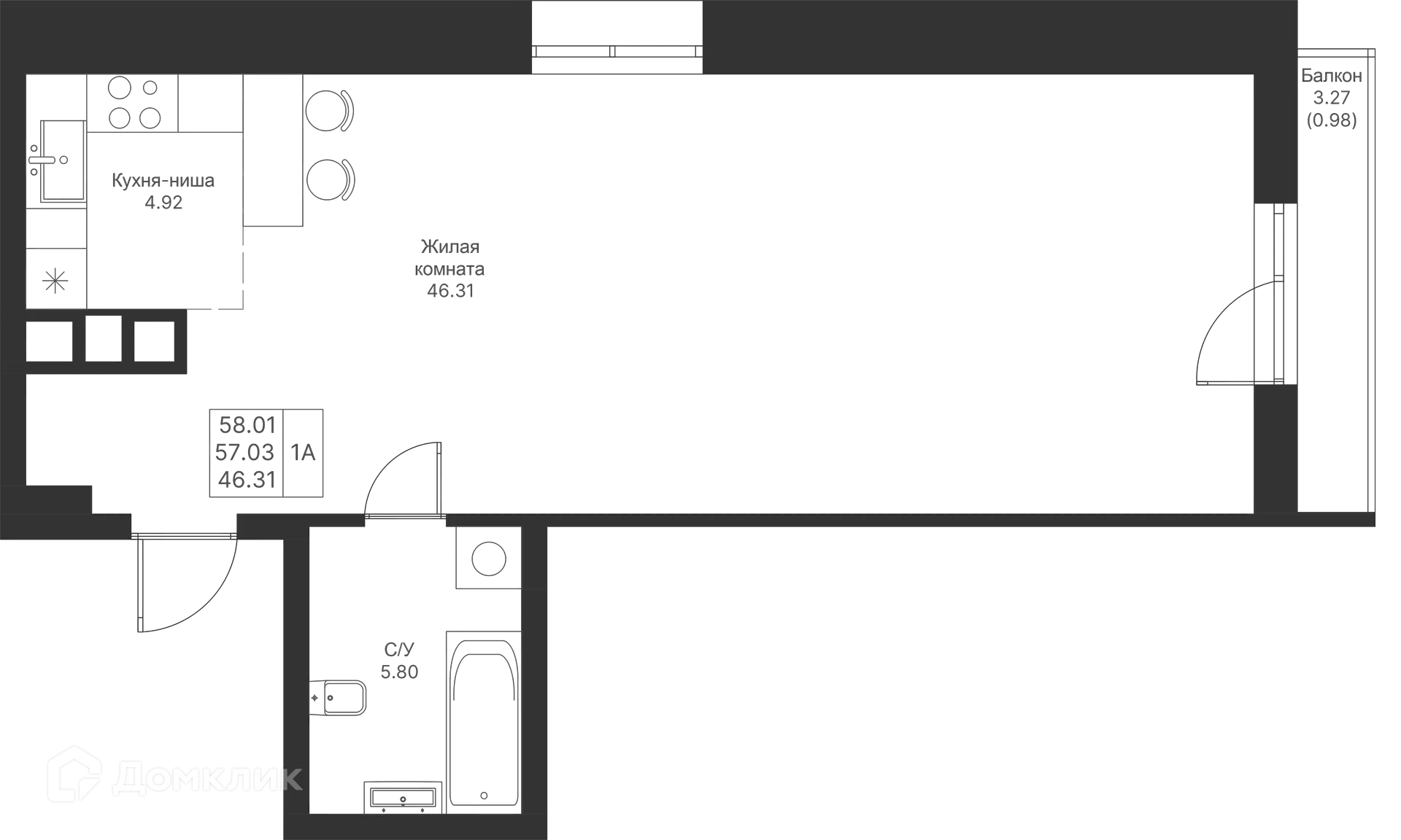 Фото квартиры в ЖК Мой Ритм