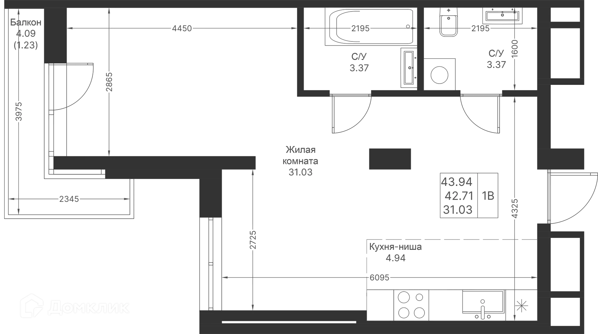 Фото квартиры в ЖК Мой Ритм