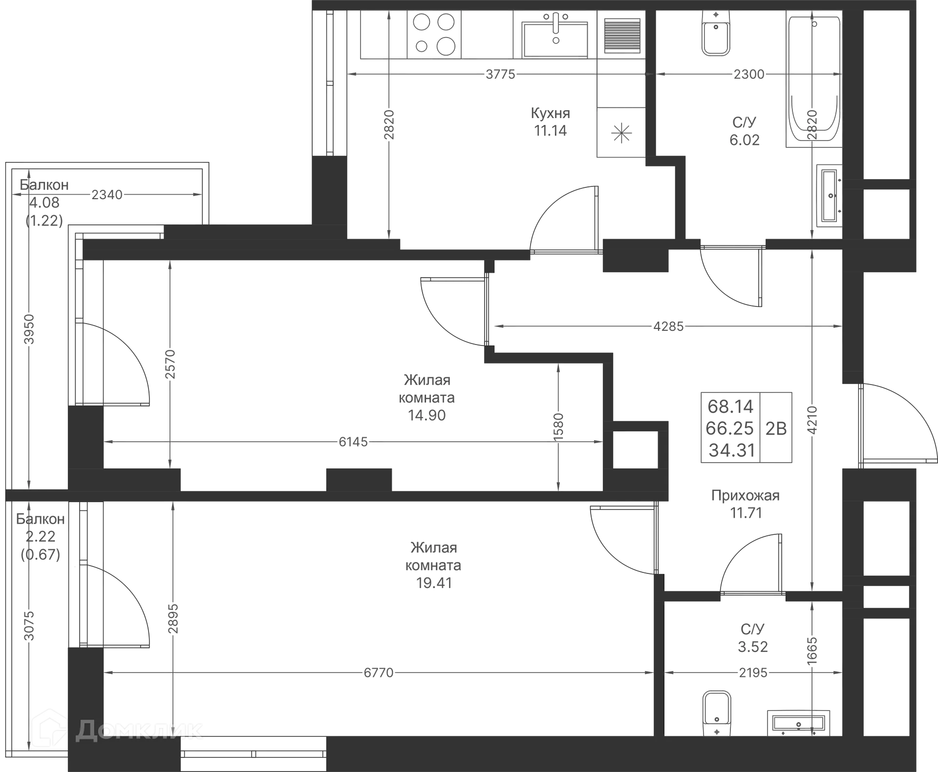 Фото квартиры в ЖК Мой Ритм
