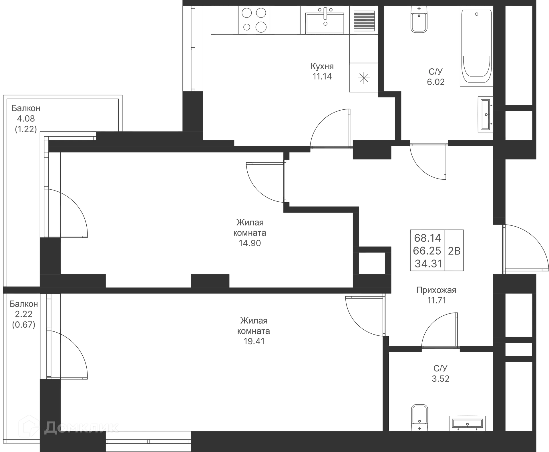 Фото квартиры в ЖК Мой Ритм
