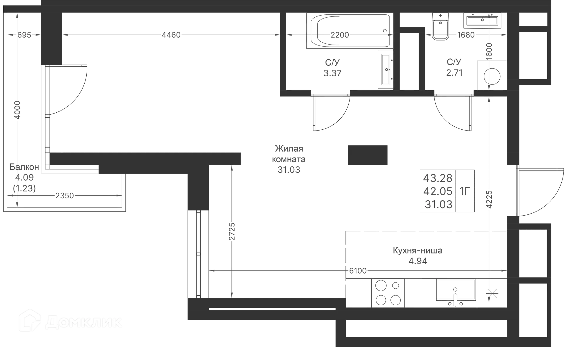 Фото квартиры в ЖК Мой Ритм