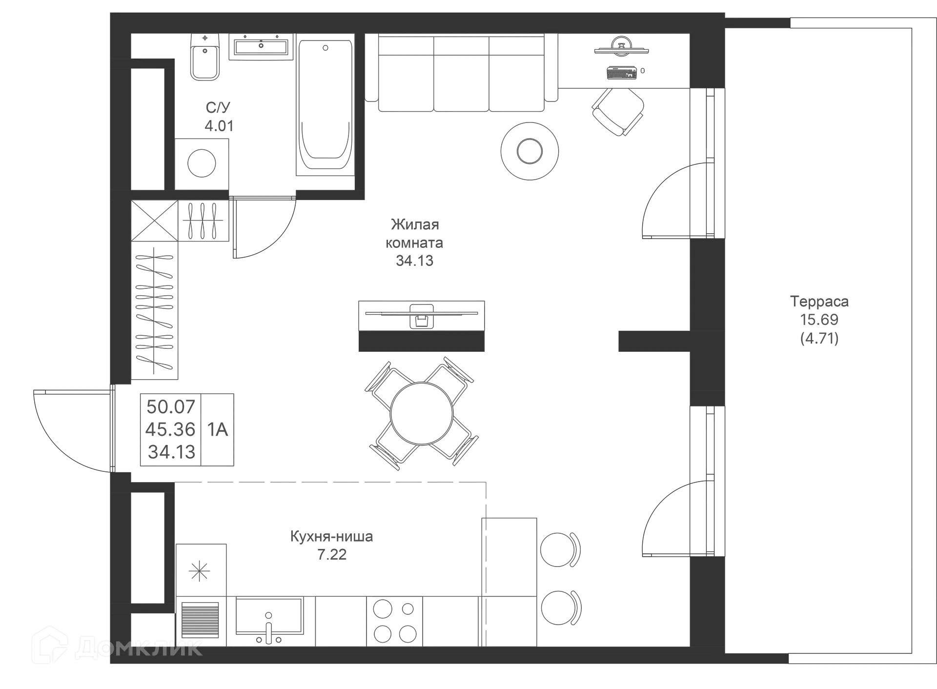 Фото квартиры в ЖК Мой Ритм