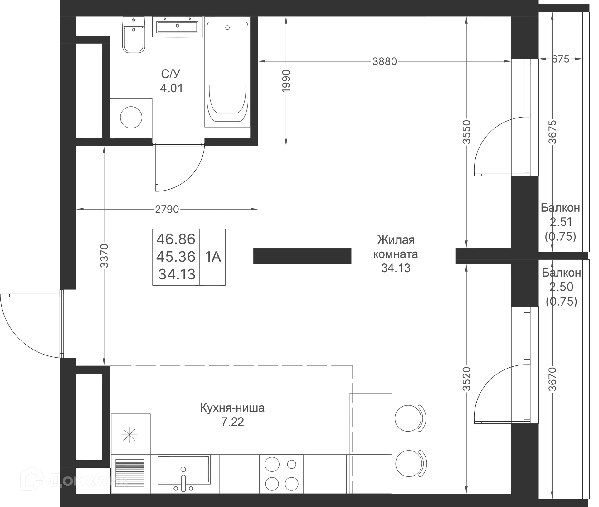 Фото квартиры в ЖК Мой Ритм