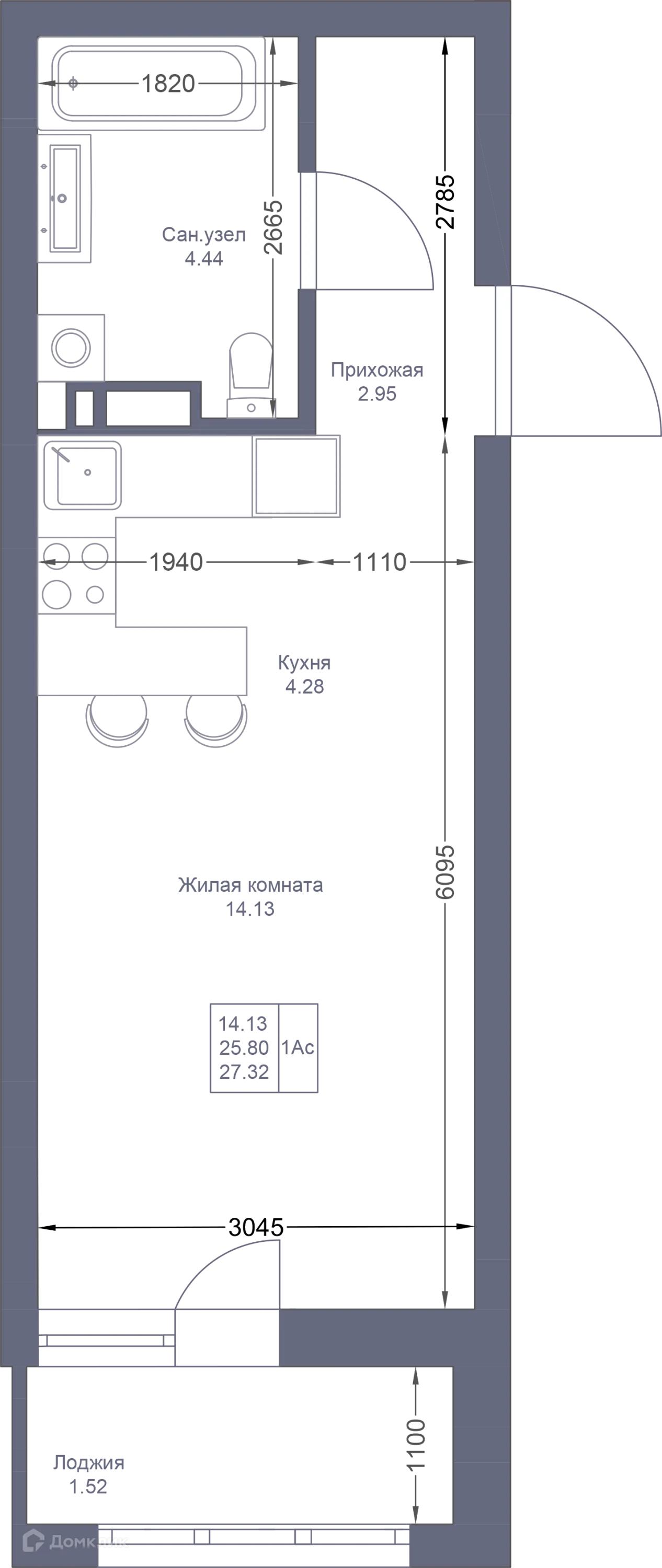 Фото квартиры в ЖК Мой Ритм