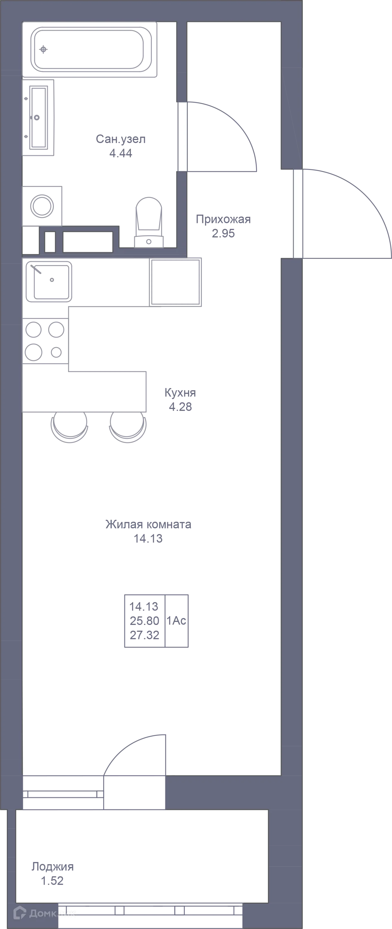 Фото квартиры в ЖК Мой Ритм