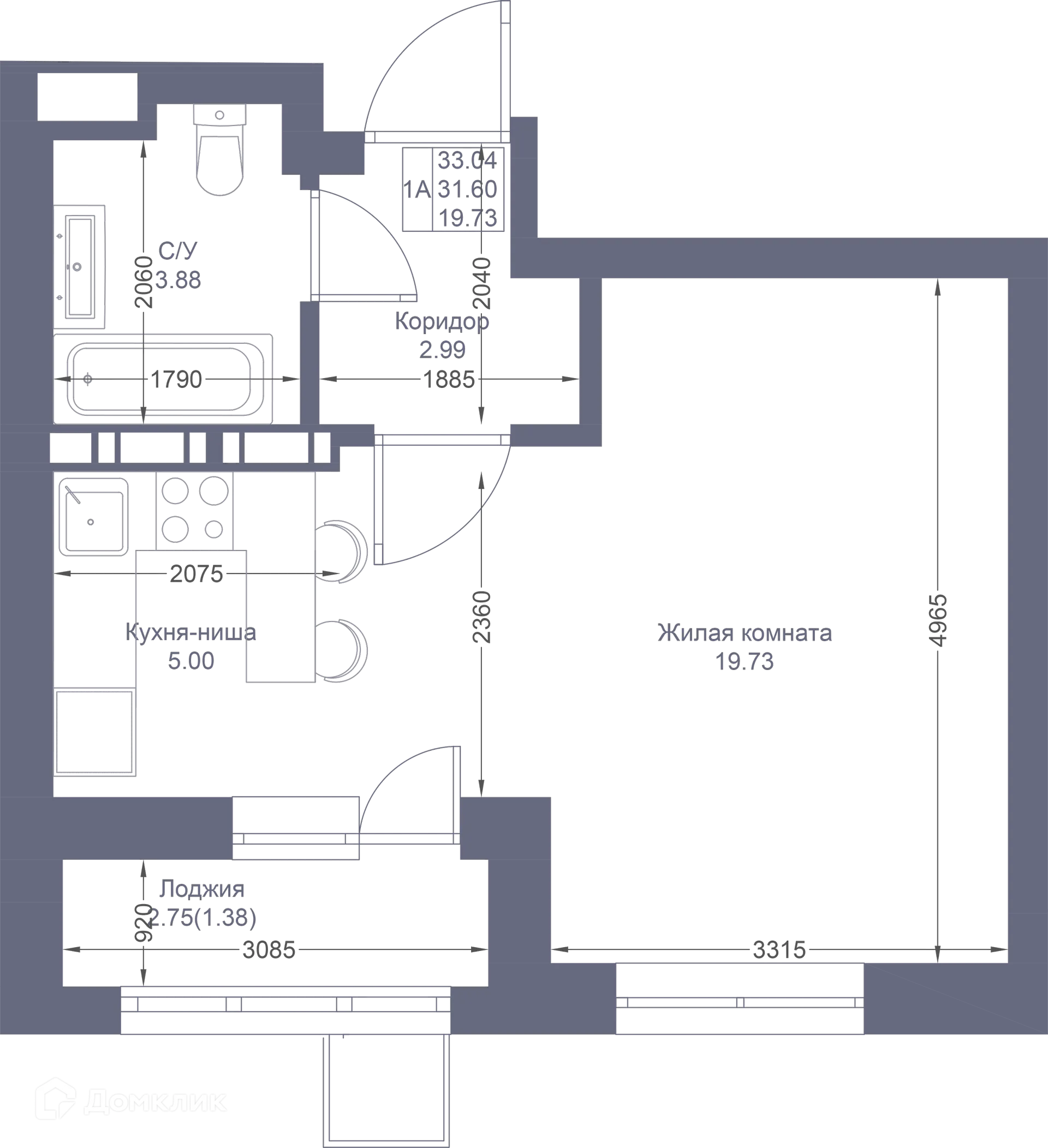 Фото квартиры в ЖК Мой Ритм