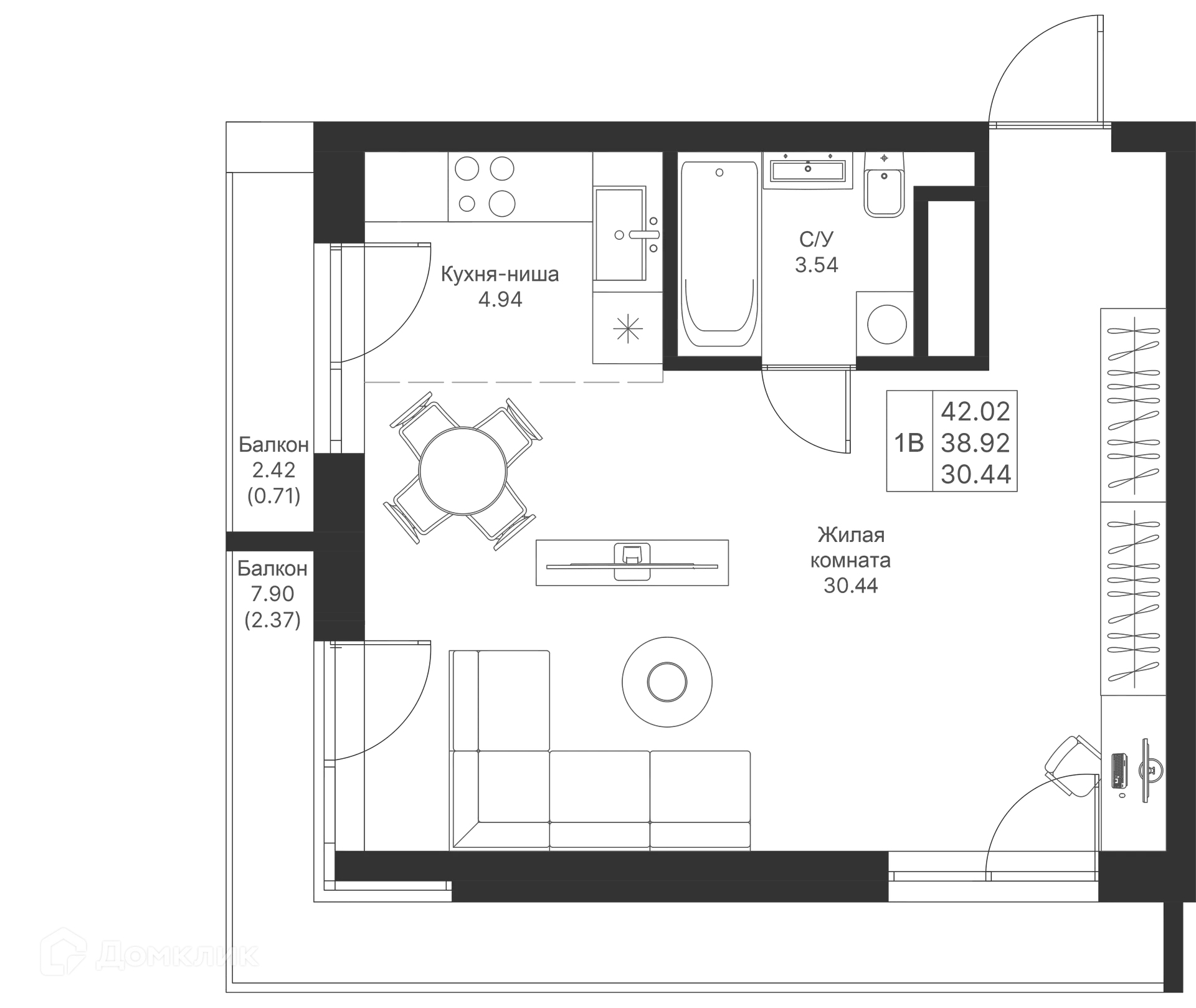 Фото квартиры в ЖК Мой Ритм