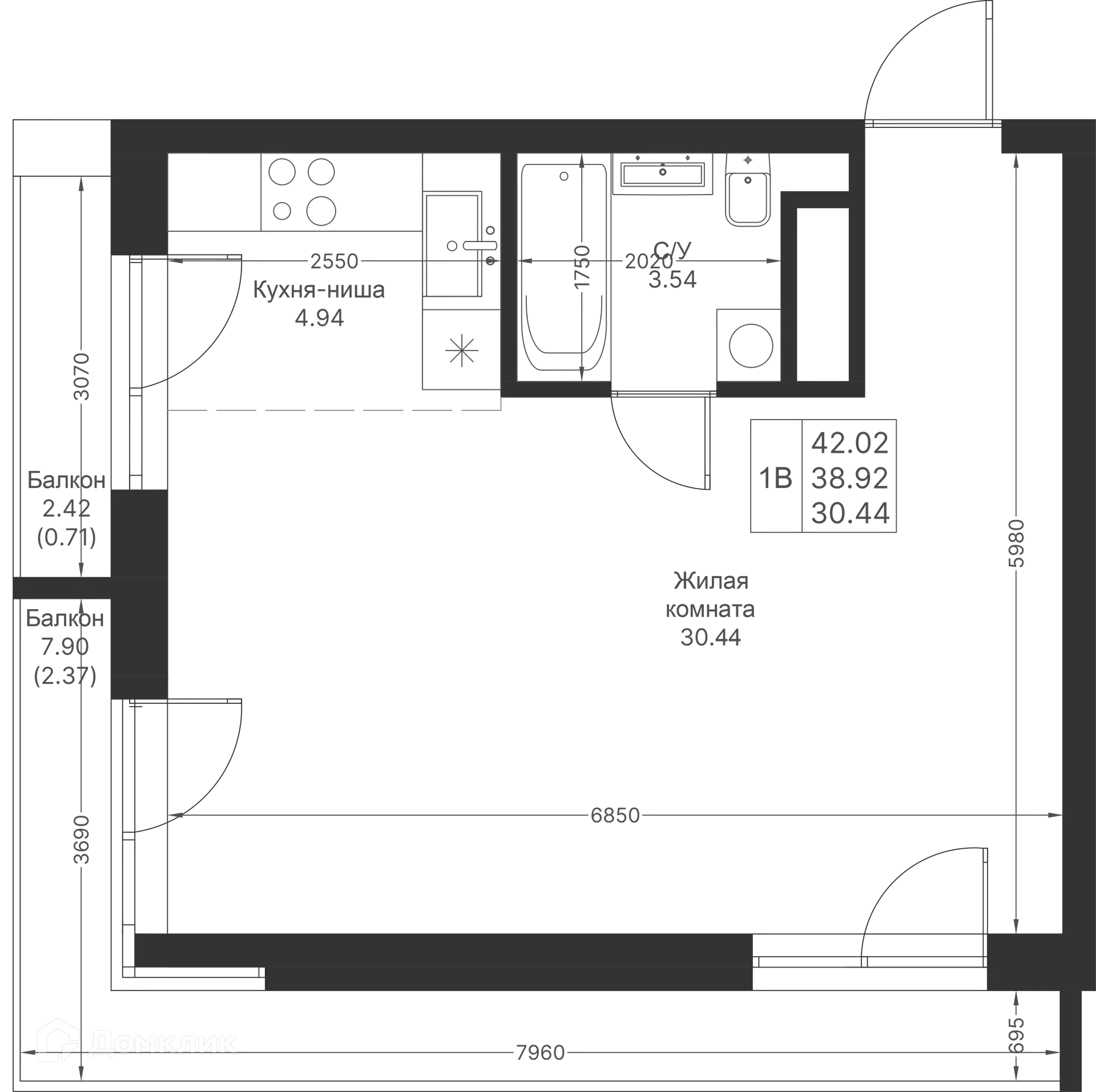 Фото квартиры в ЖК Мой Ритм