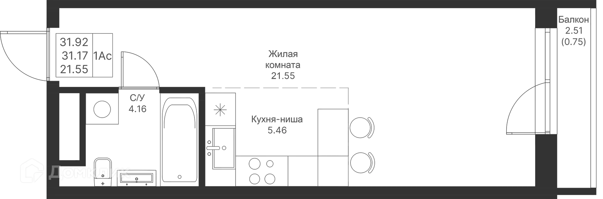 Фото квартиры в ЖК Мой Ритм