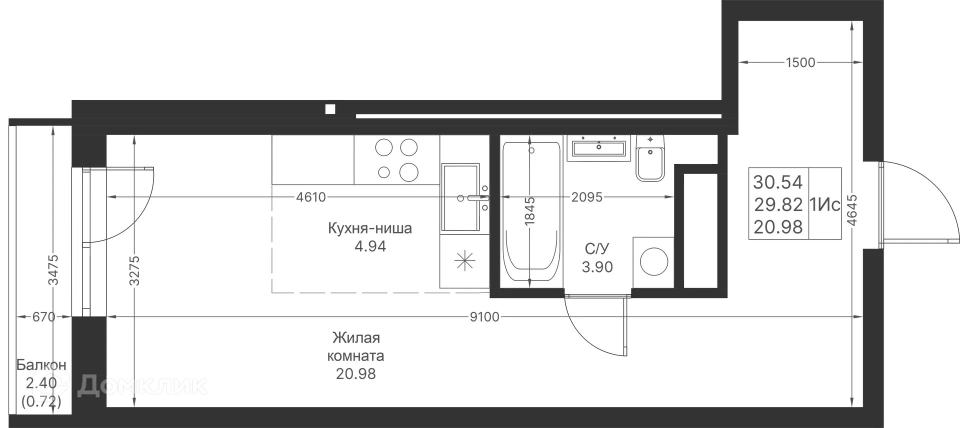 Фото квартиры в ЖК Мой Ритм