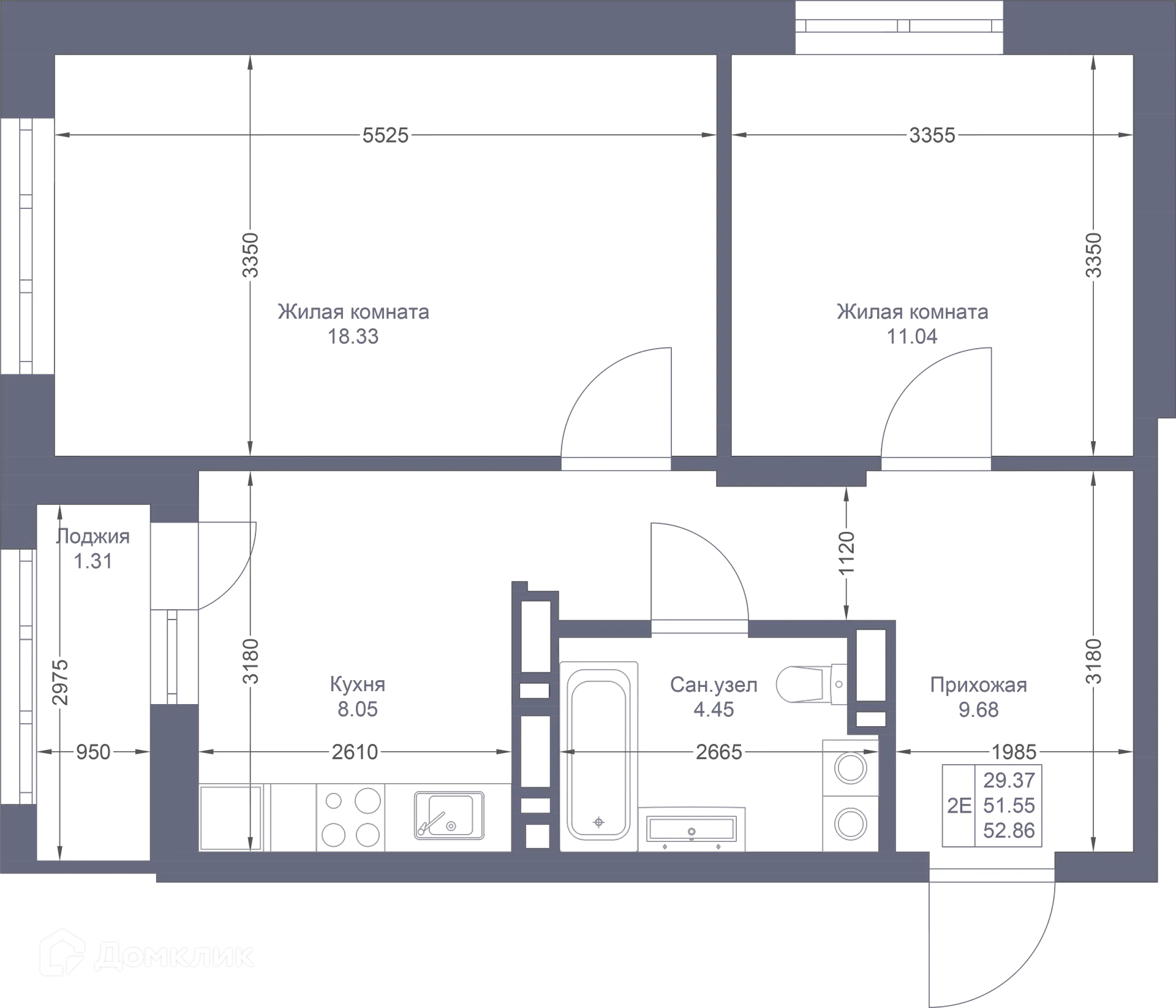 Фото квартиры в ЖК Мой Ритм