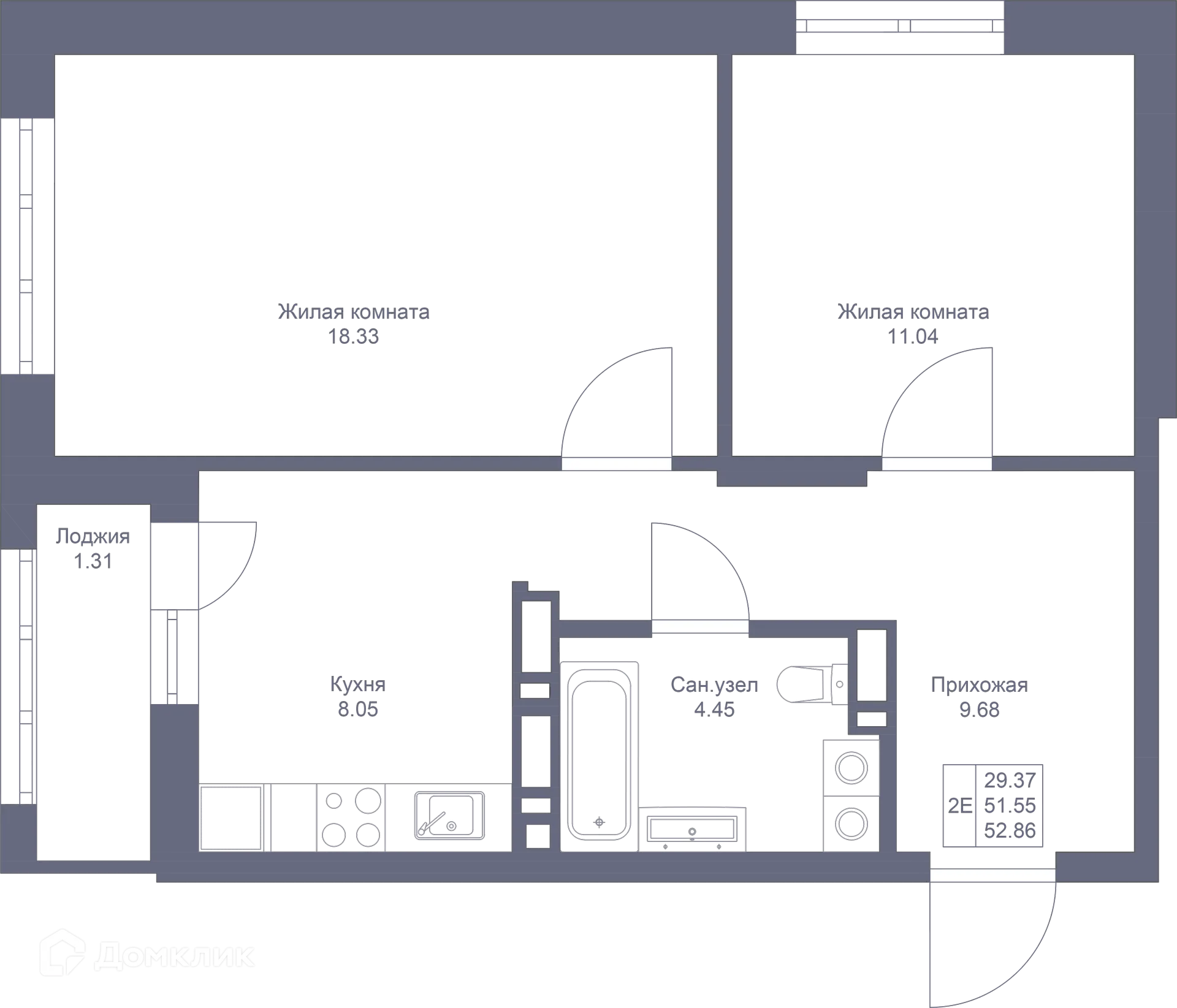 Фото квартиры в ЖК Мой Ритм