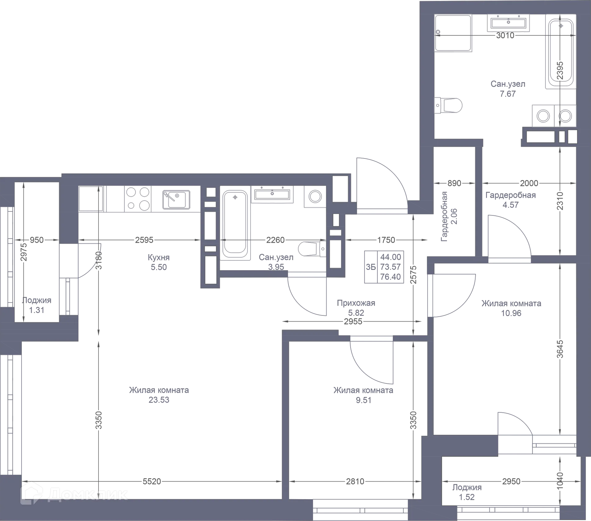 Фото квартиры в ЖК Мой Ритм