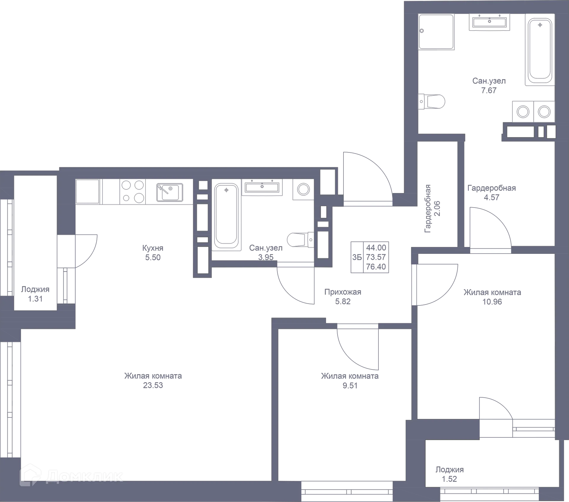Фото квартиры в ЖК Мой Ритм