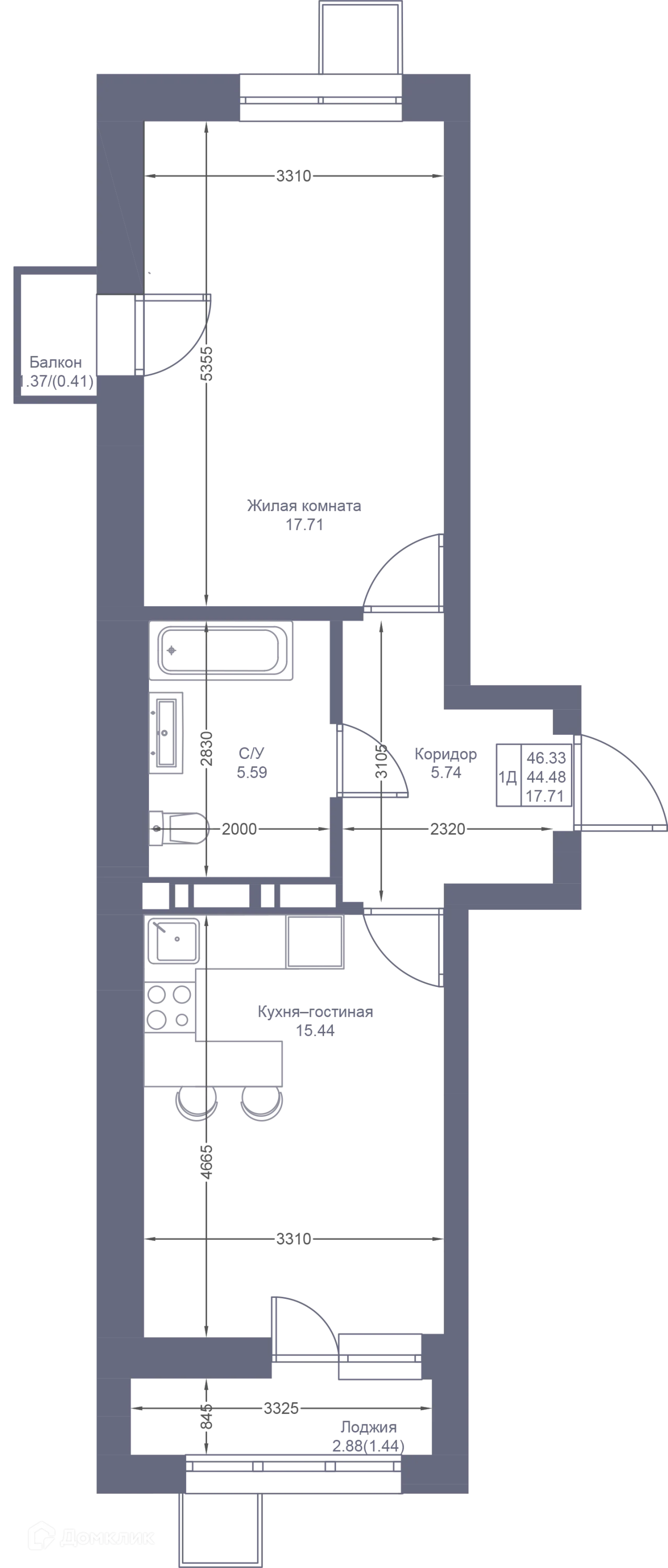 Фото квартиры в ЖК Мой Ритм