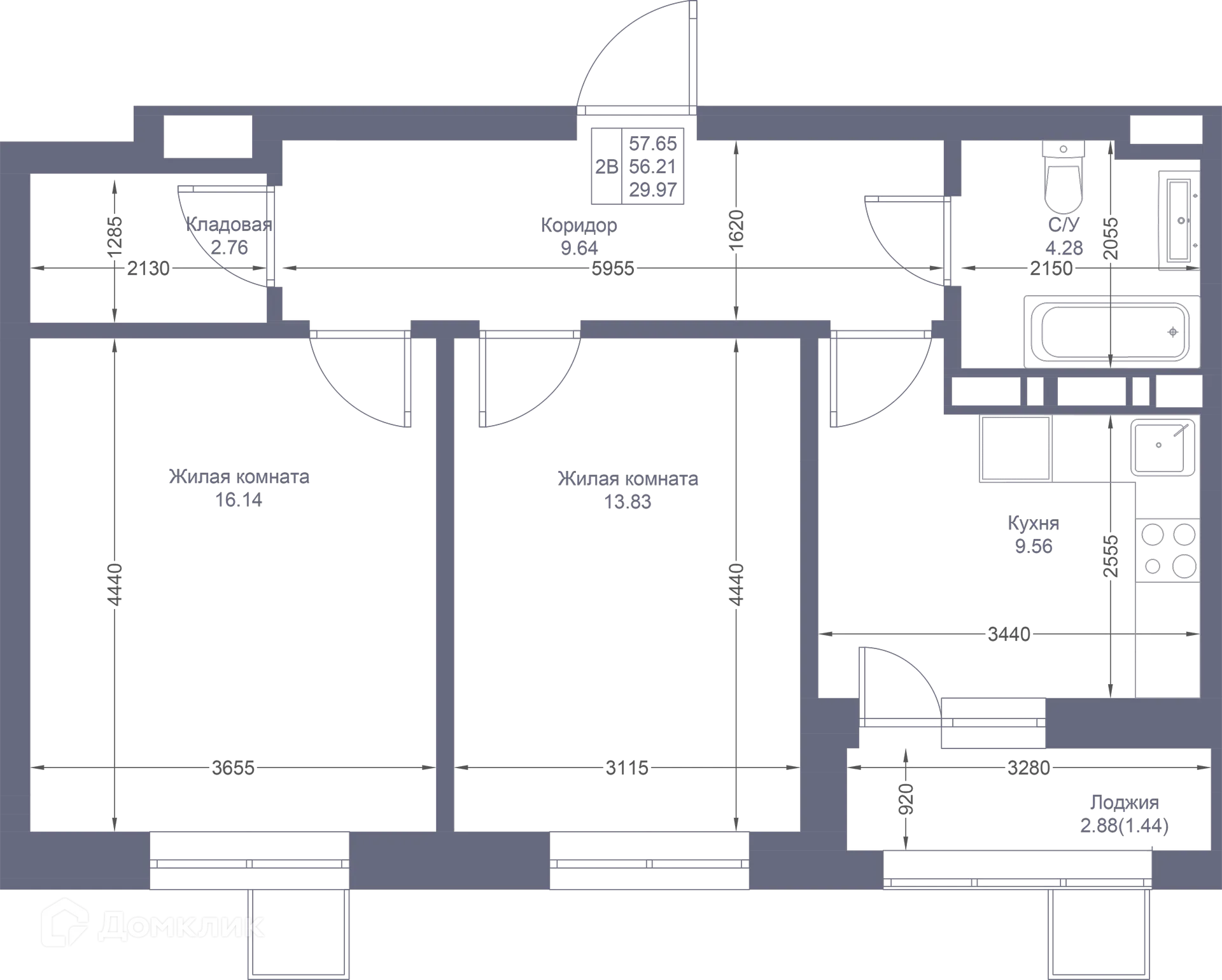 Фото квартиры в ЖК Мой Ритм