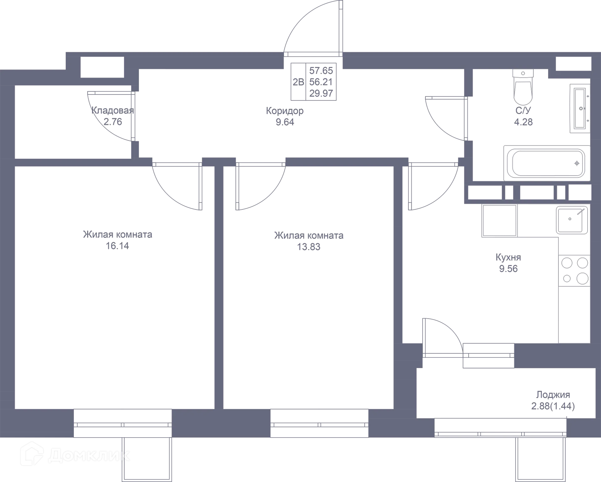 Фото квартиры в ЖК Мой Ритм