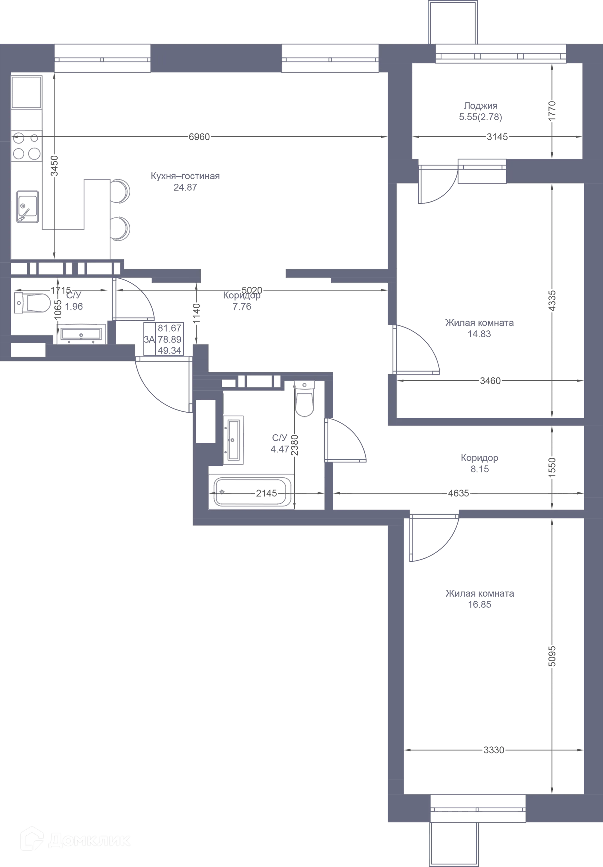 Фото квартиры в ЖК Мой Ритм