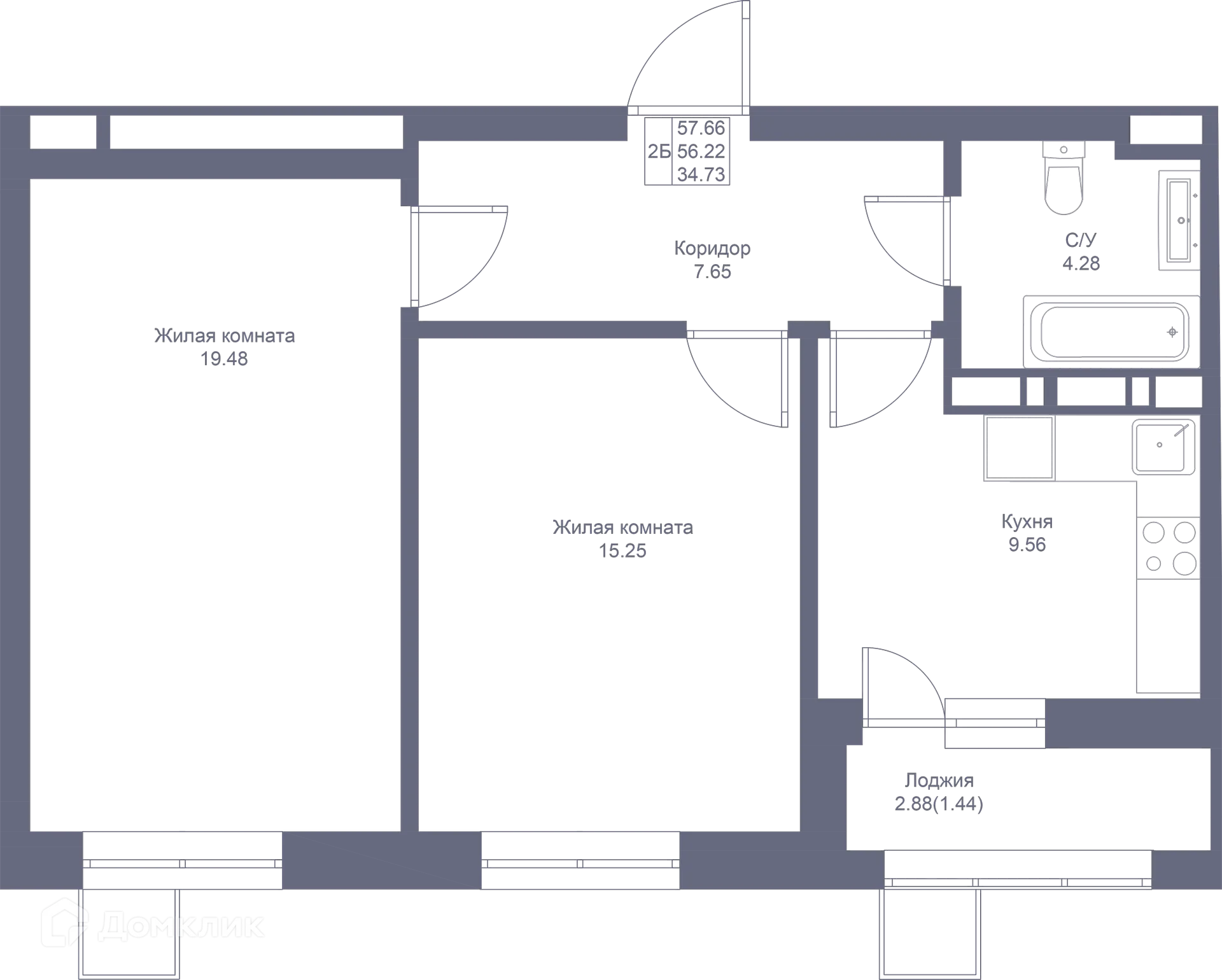 Фото квартиры в ЖК Мой Ритм