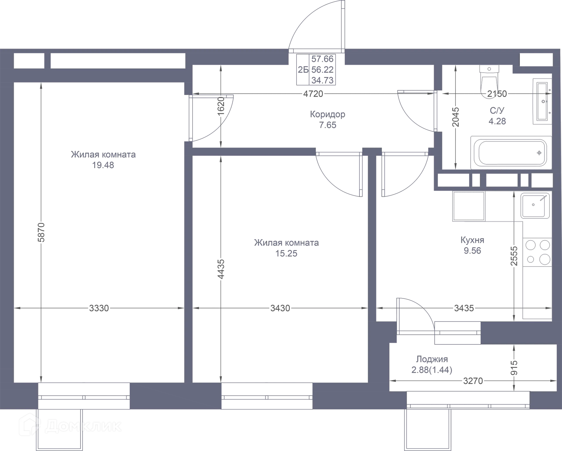 Фото квартиры в ЖК Мой Ритм