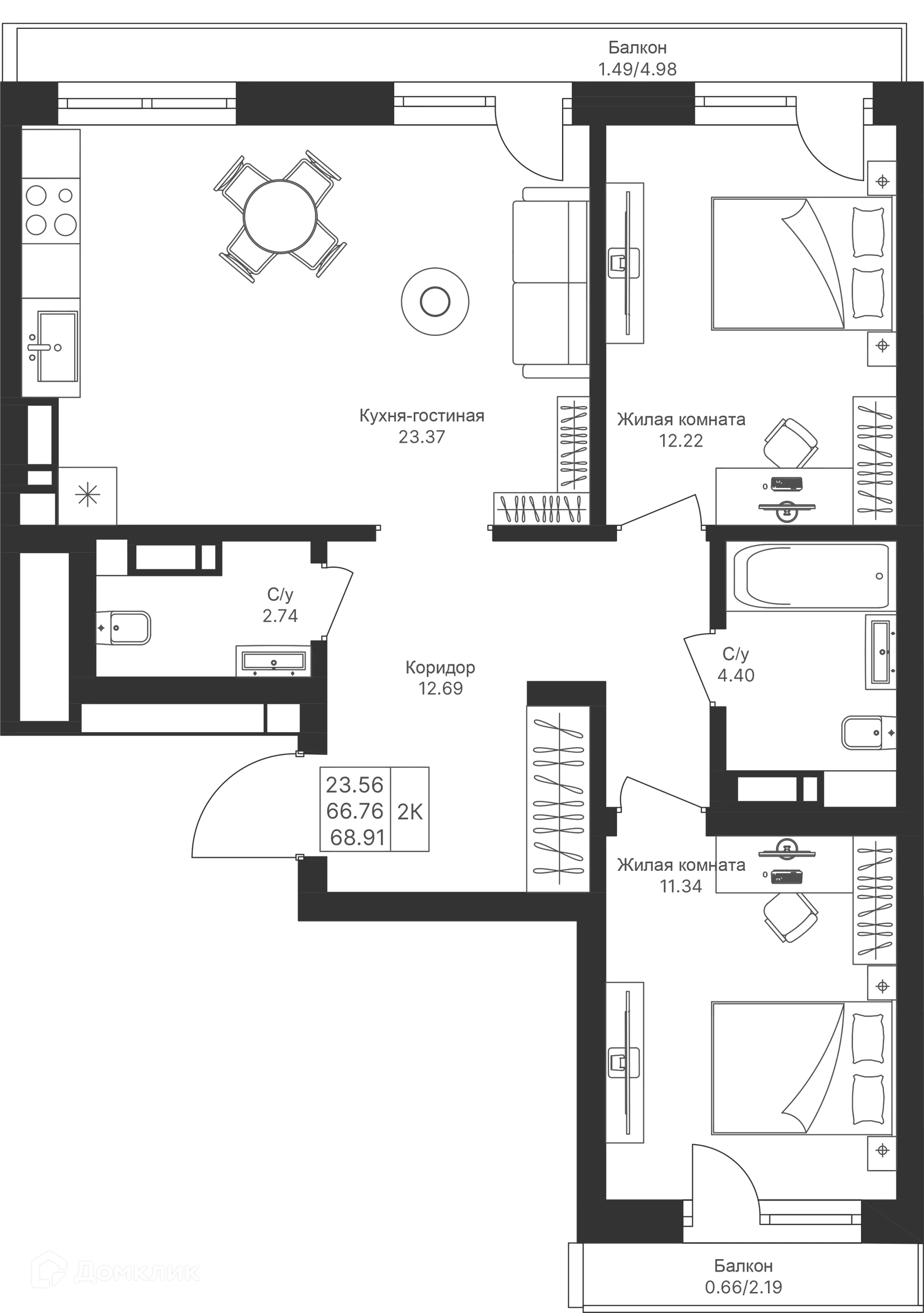 Фото квартиры в ЖК Мой Ритм