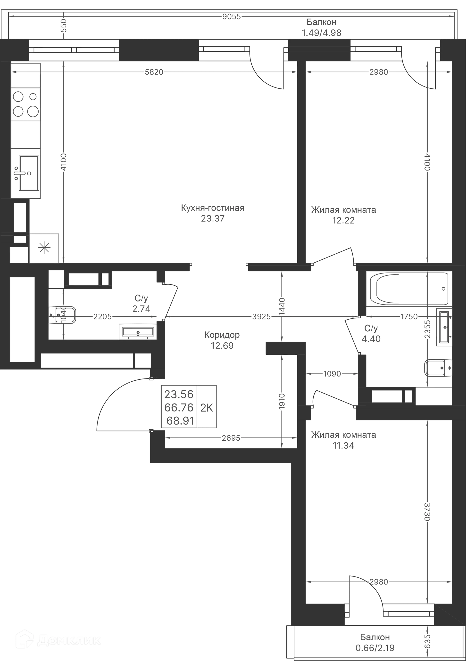 Фото квартиры в ЖК Мой Ритм