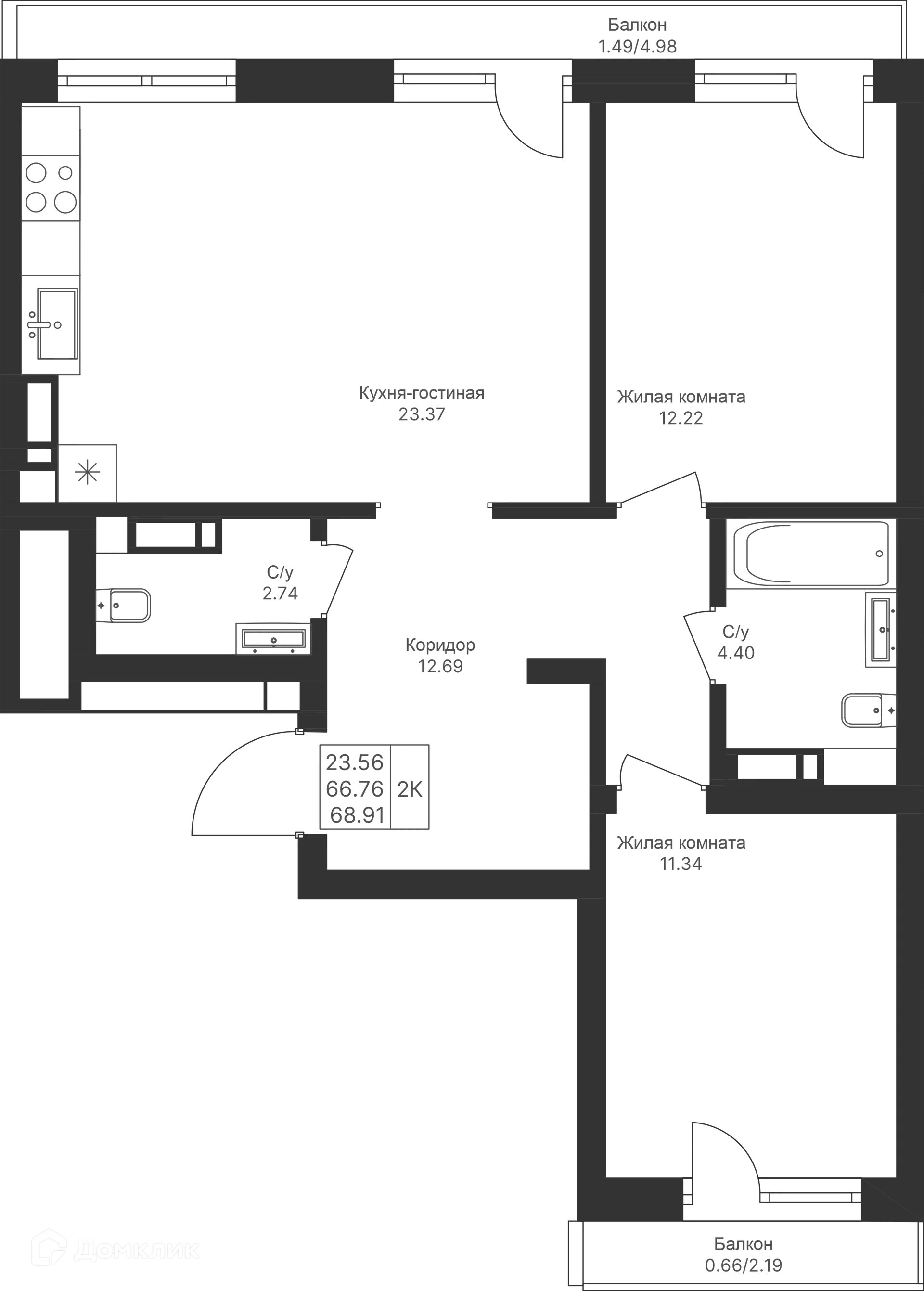Фото квартиры в ЖК Мой Ритм