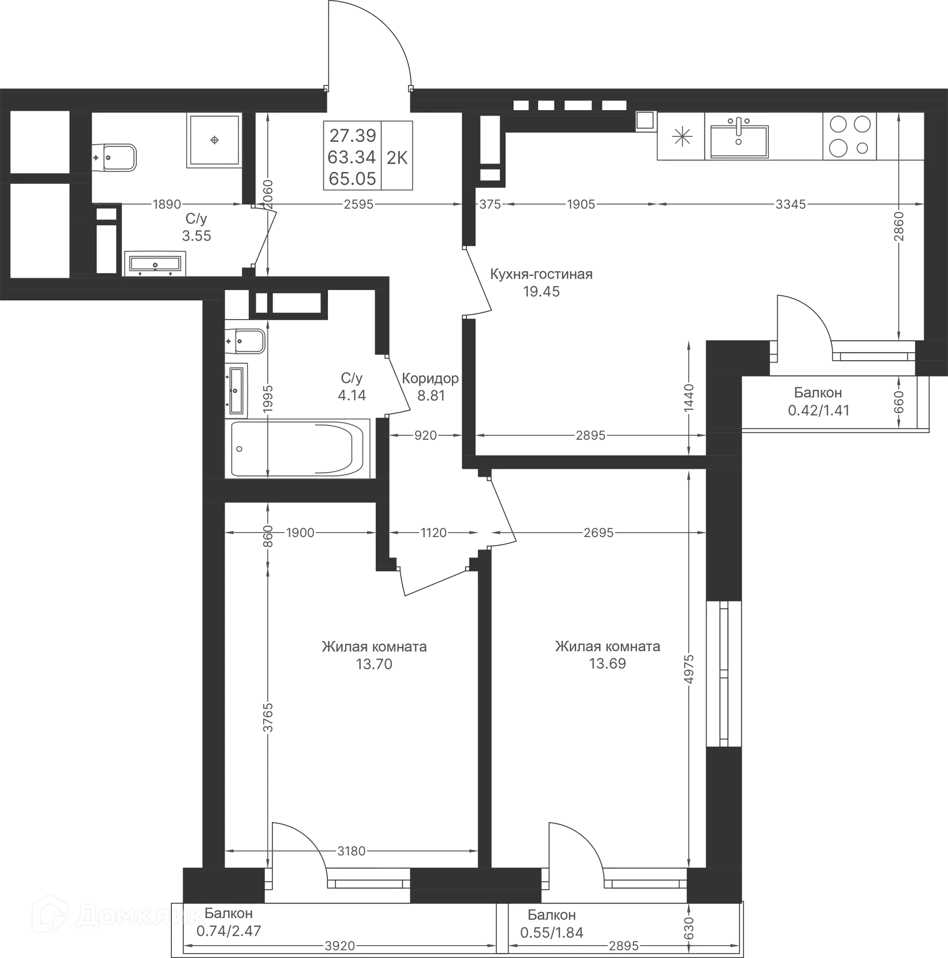 Фото квартиры в ЖК Мой Ритм