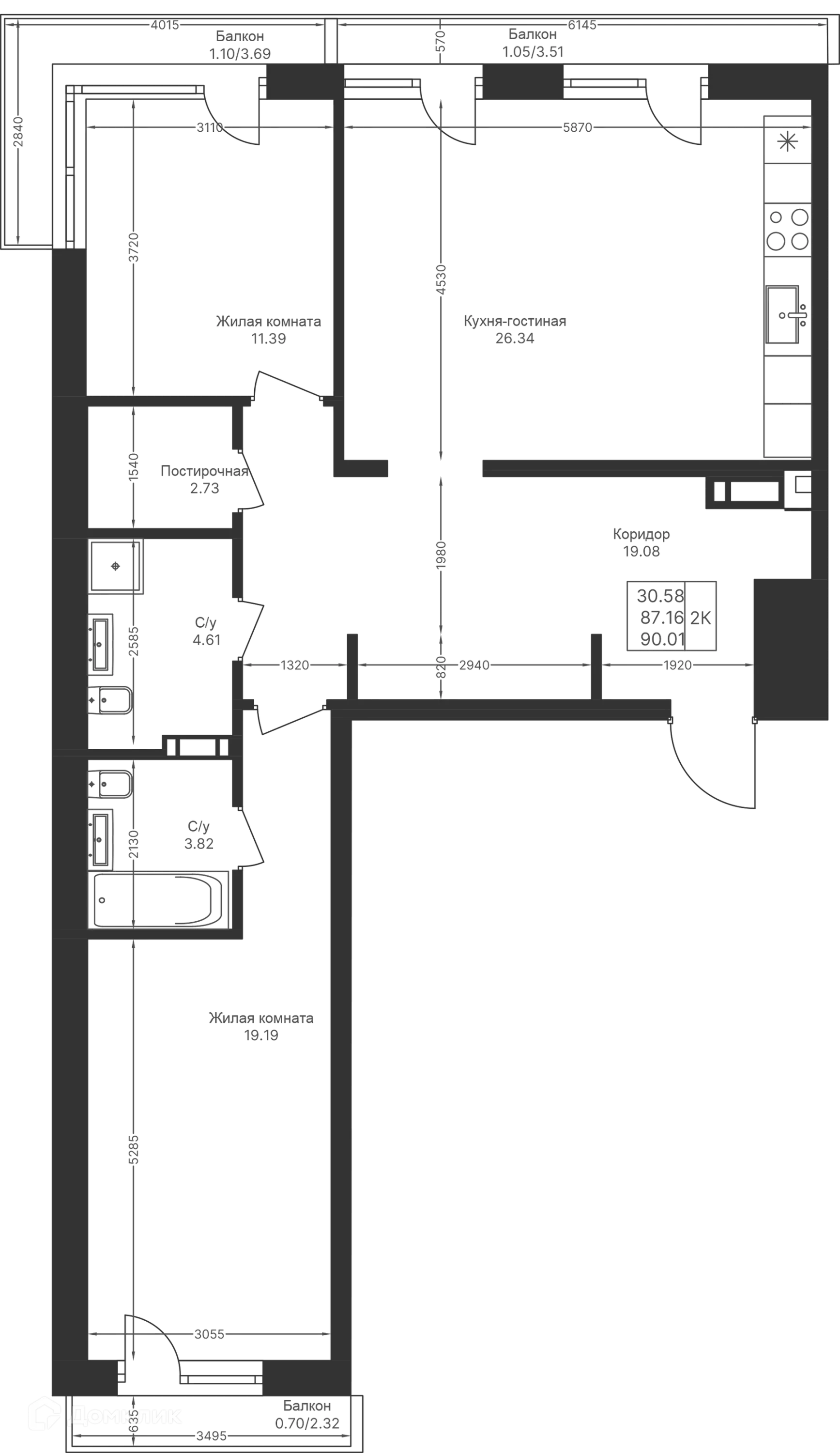 Фото квартиры в ЖК Мой Ритм