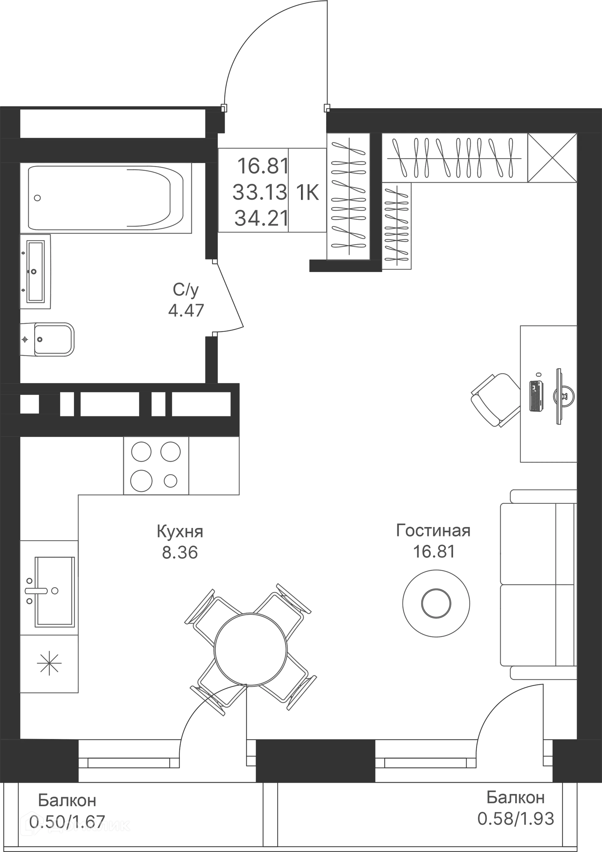 Фото квартиры в ЖК Мой Ритм