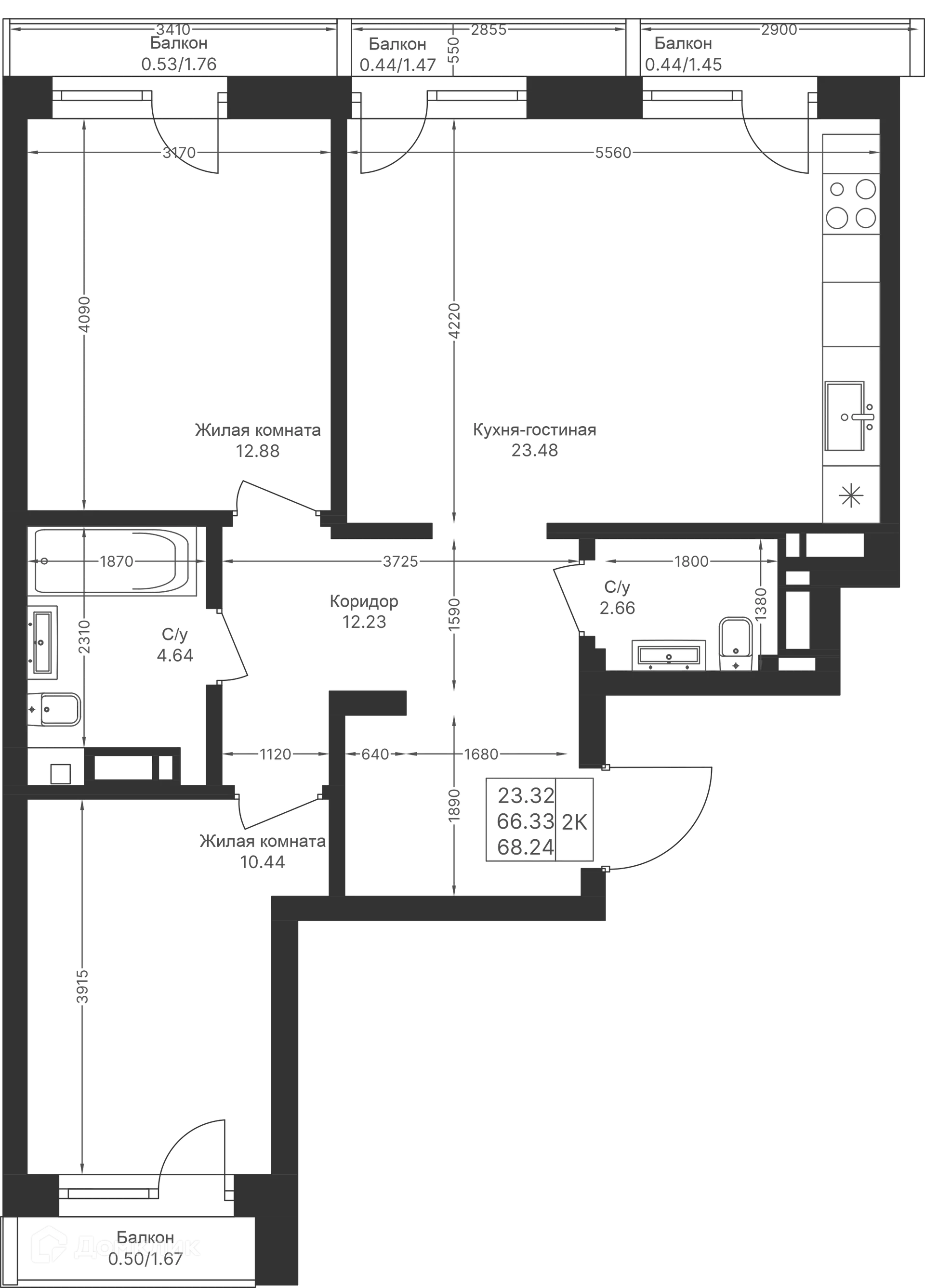 Фото квартиры в ЖК Мой Ритм
