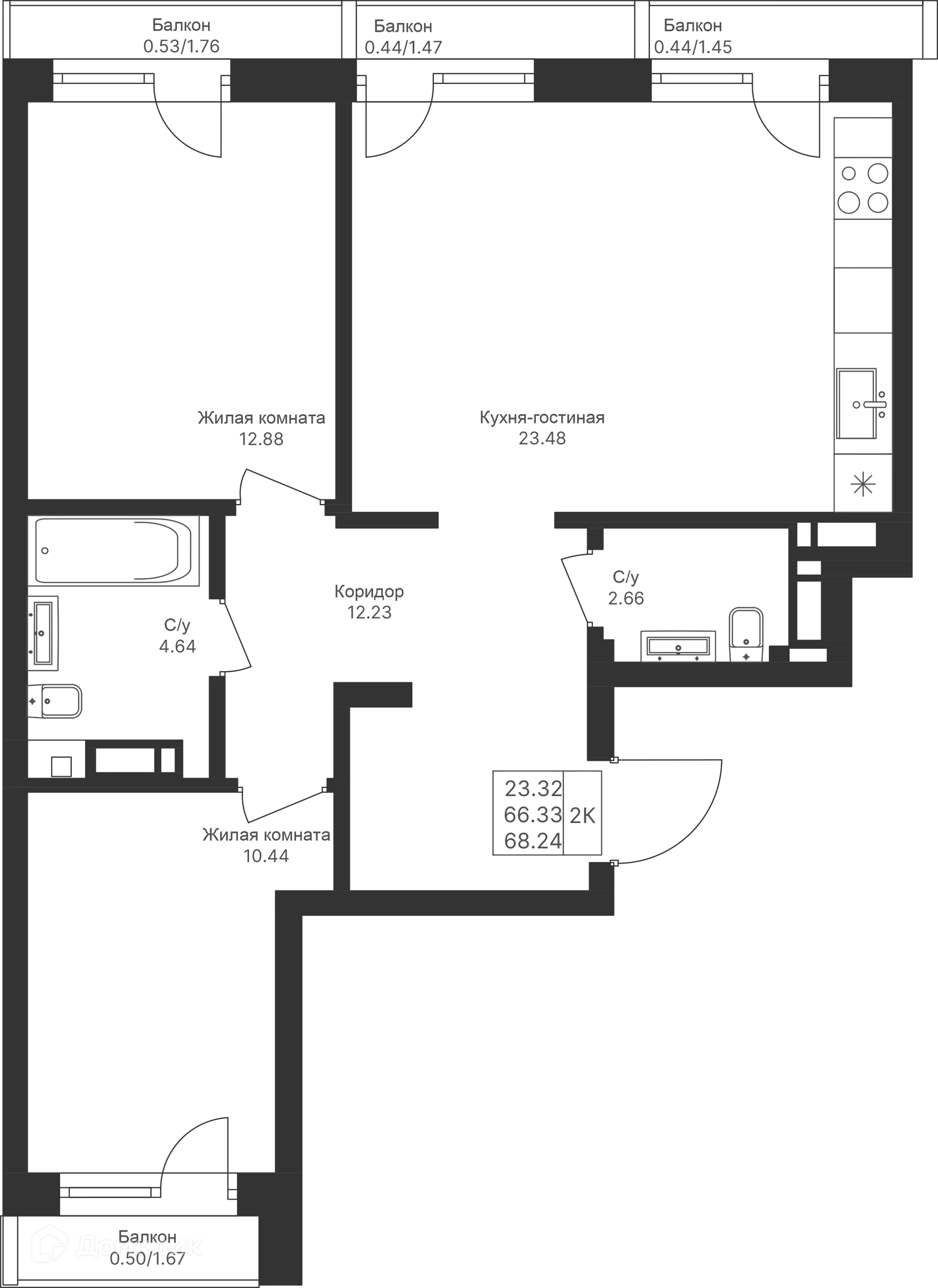 Фото квартиры в ЖК Мой Ритм