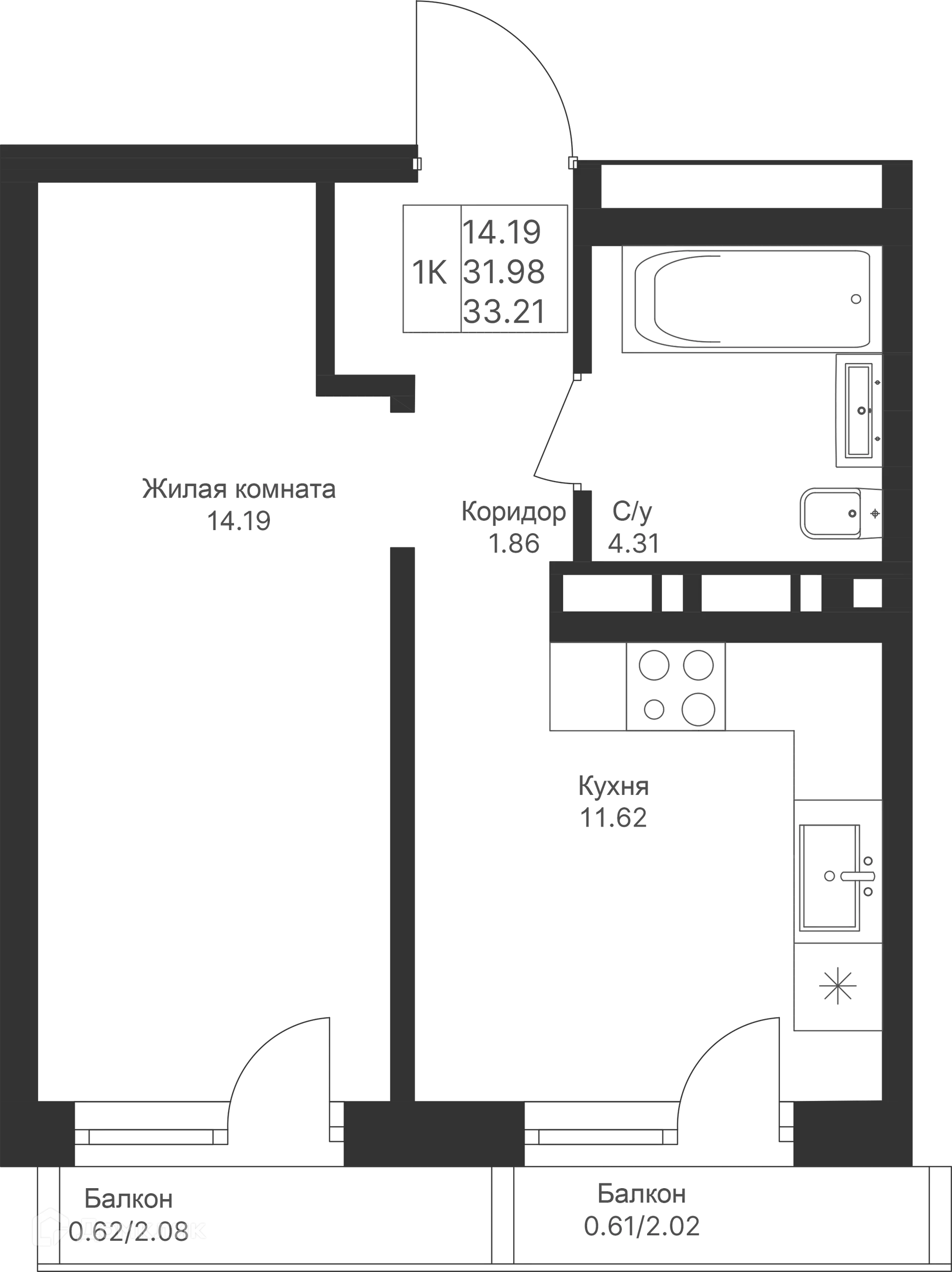 Фото квартиры в ЖК Мой Ритм