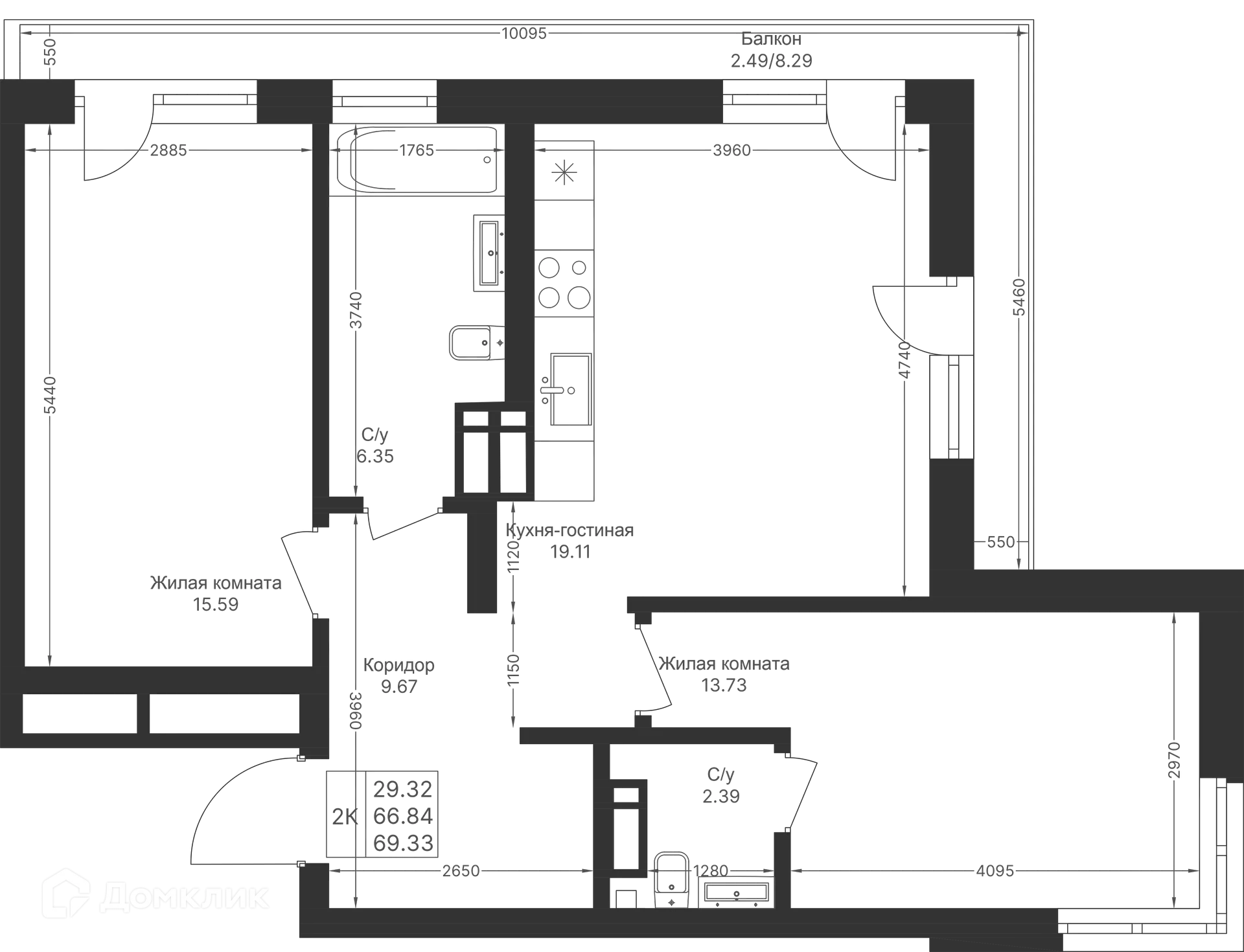 Фото квартиры в ЖК Мой Ритм