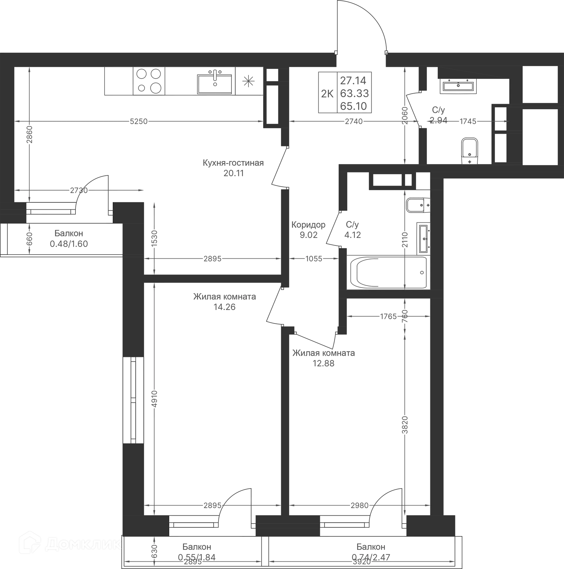 Фото квартиры в ЖК Мой Ритм