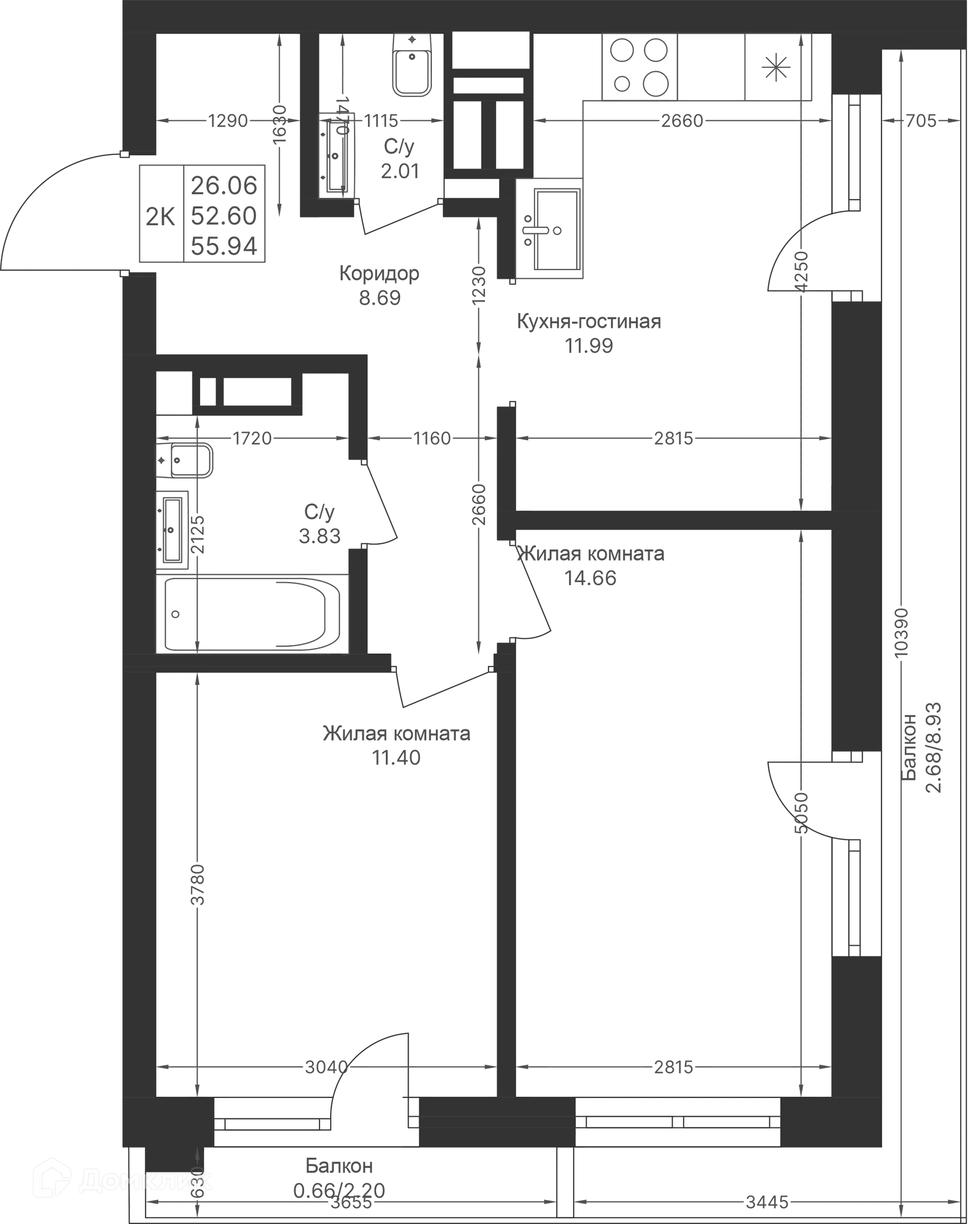 Фото квартиры в ЖК Мой Ритм