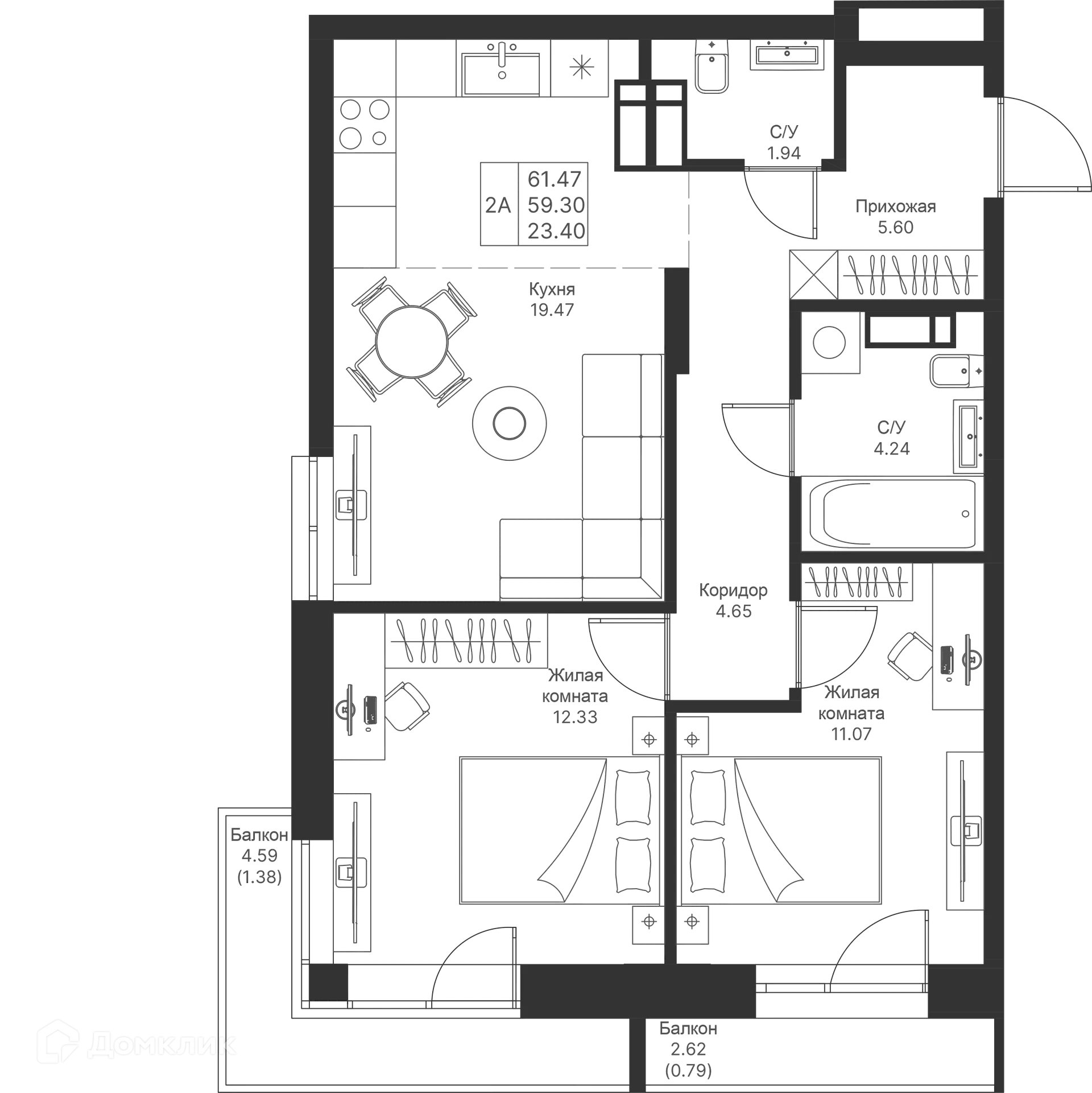 Фото квартиры в ЖК Мой Ритм