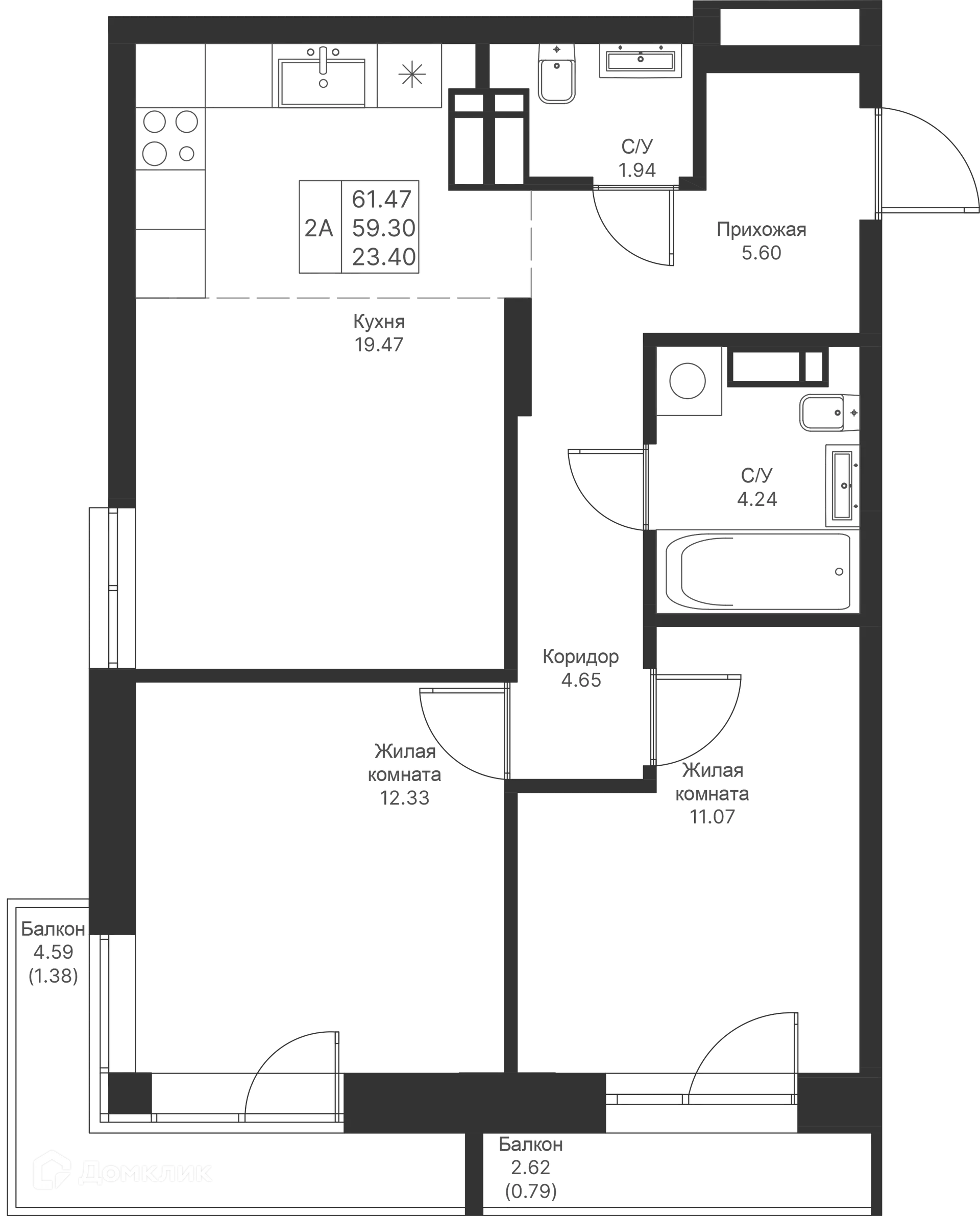 Фото квартиры в ЖК Мой Ритм