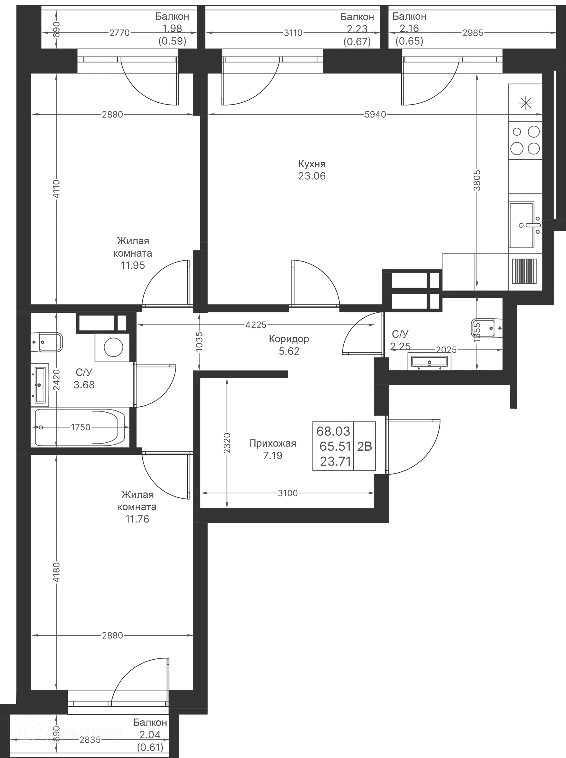 Фото квартиры в ЖК Мой Ритм