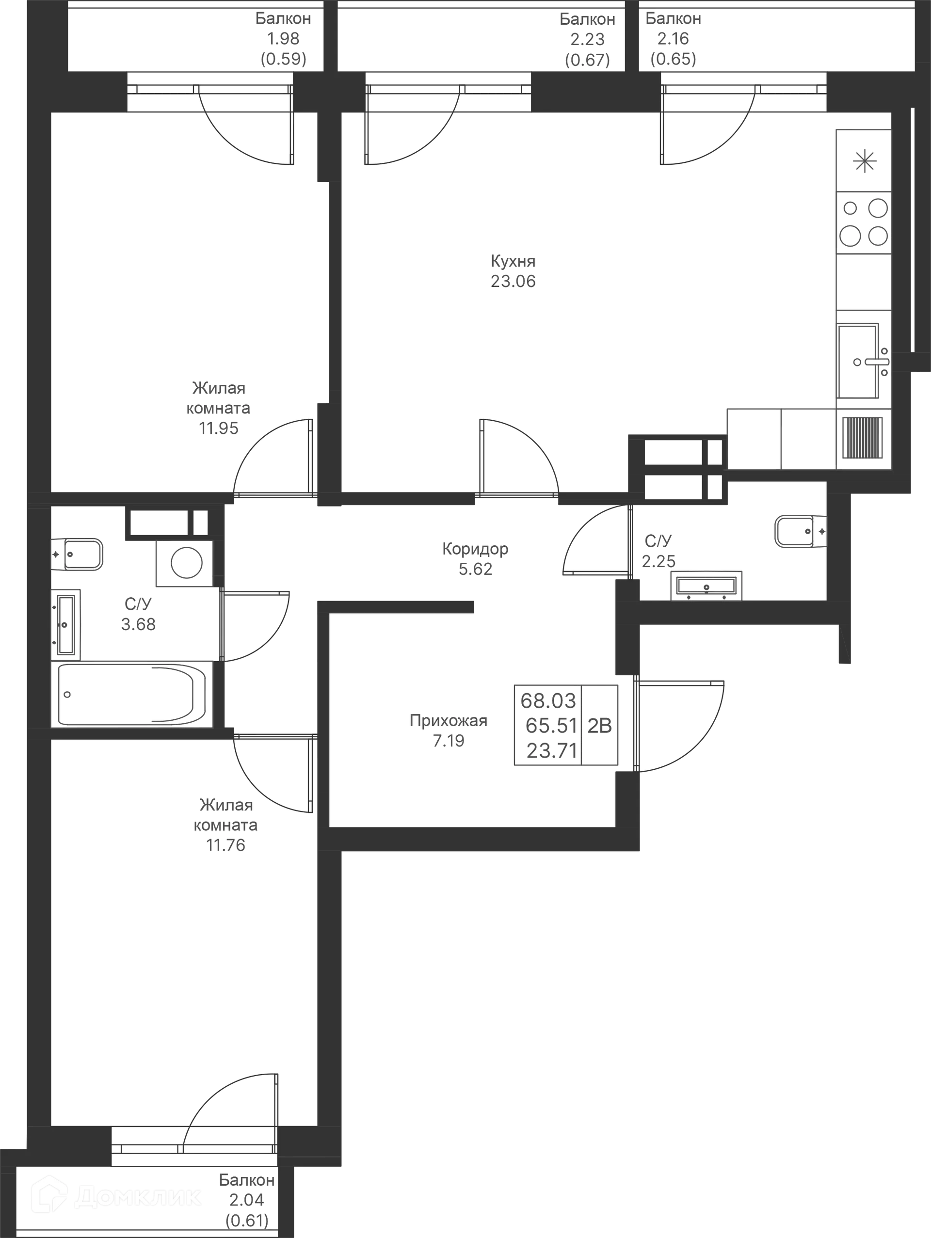 Фото квартиры в ЖК Мой Ритм