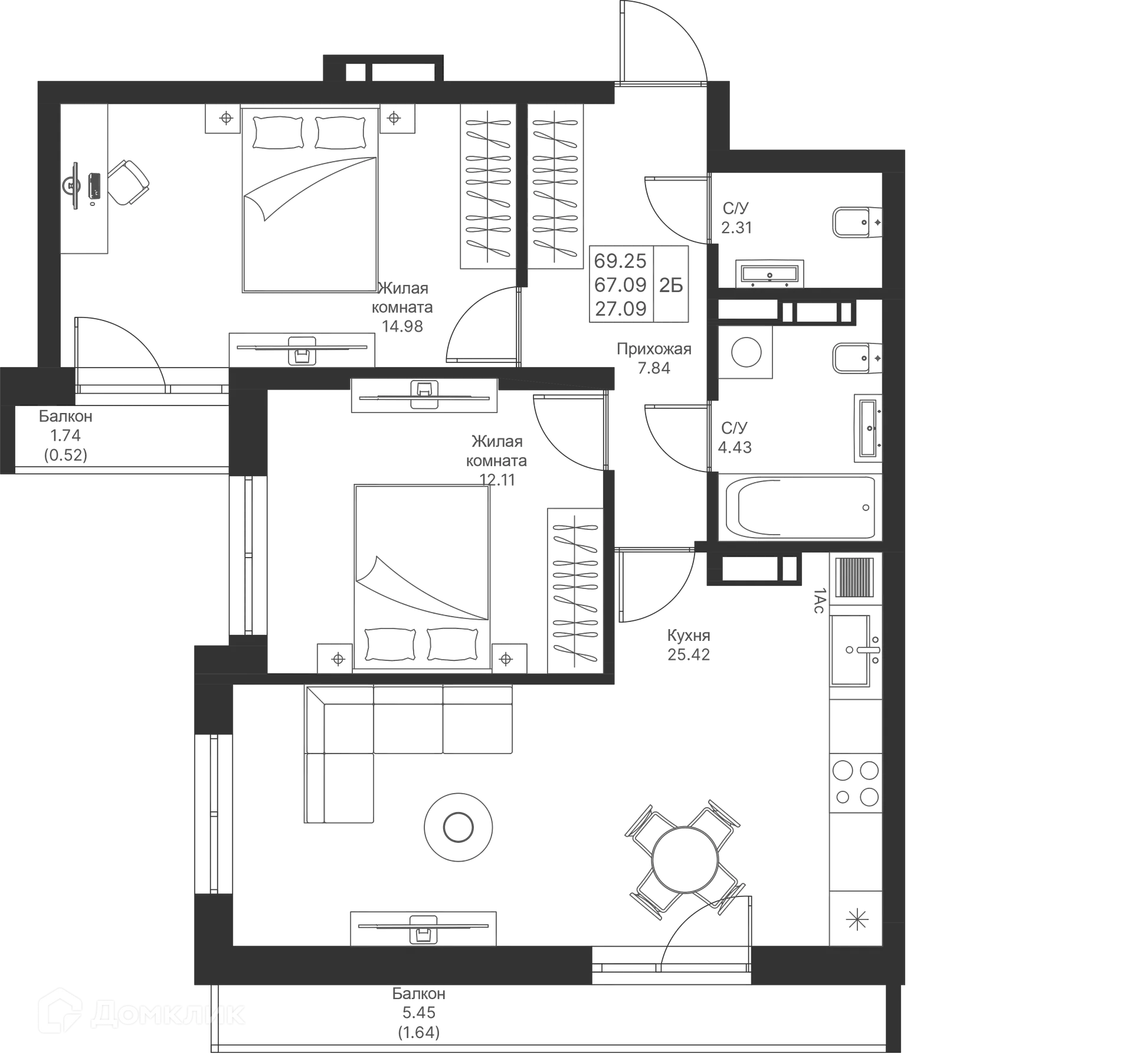 Фото квартиры в ЖК Мой Ритм