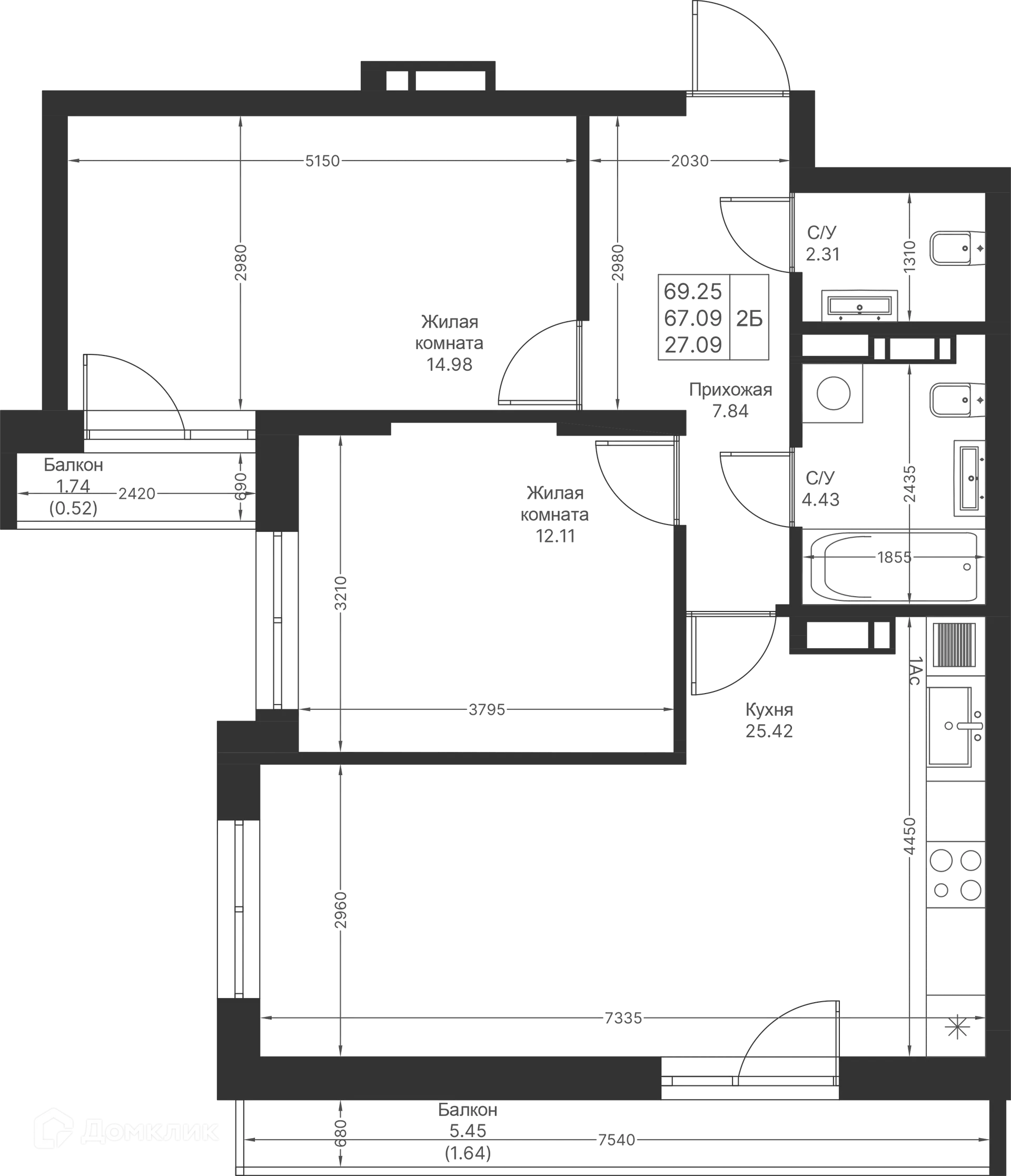 Фото квартиры в ЖК Мой Ритм