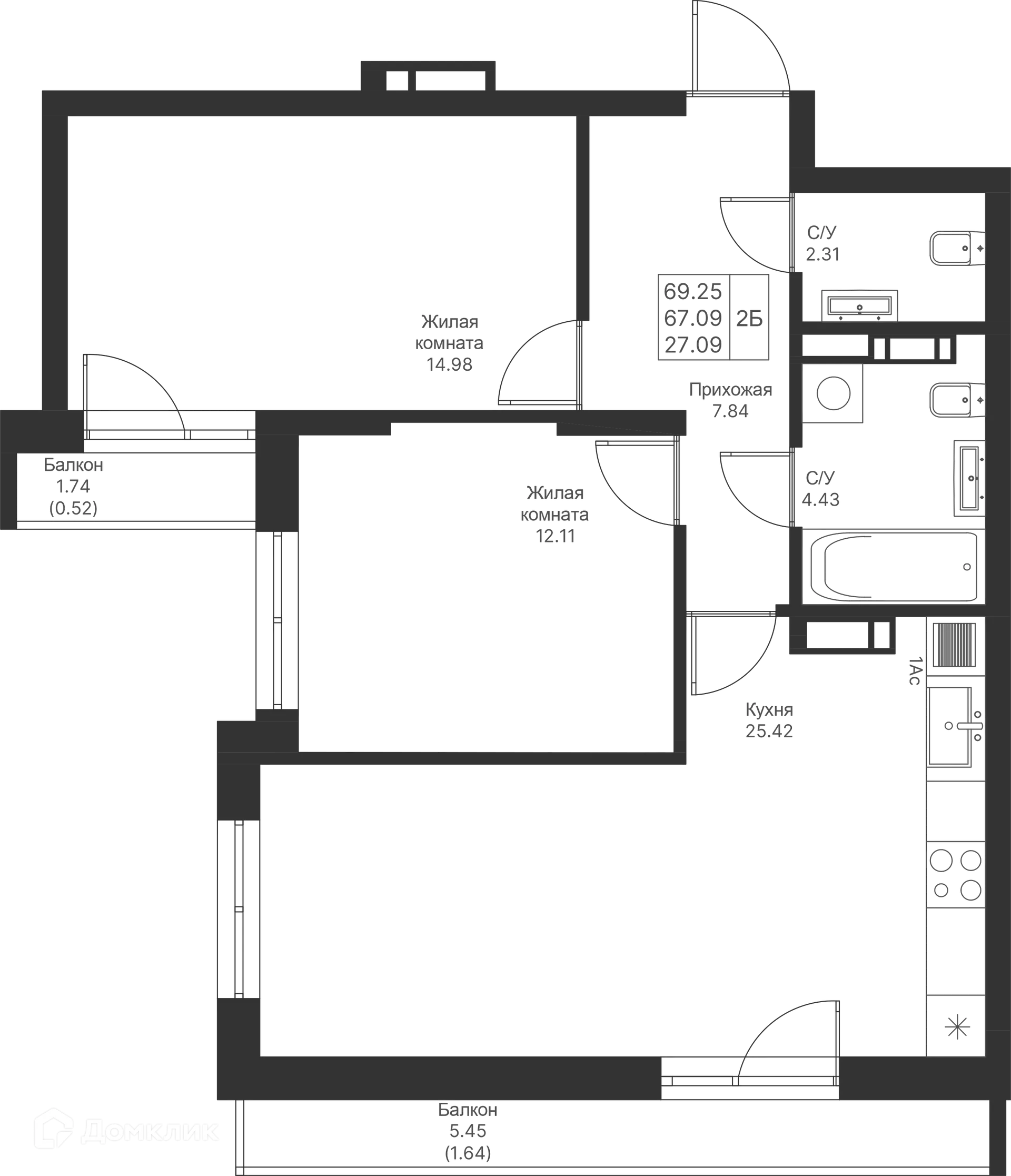 Фото квартиры в ЖК Мой Ритм
