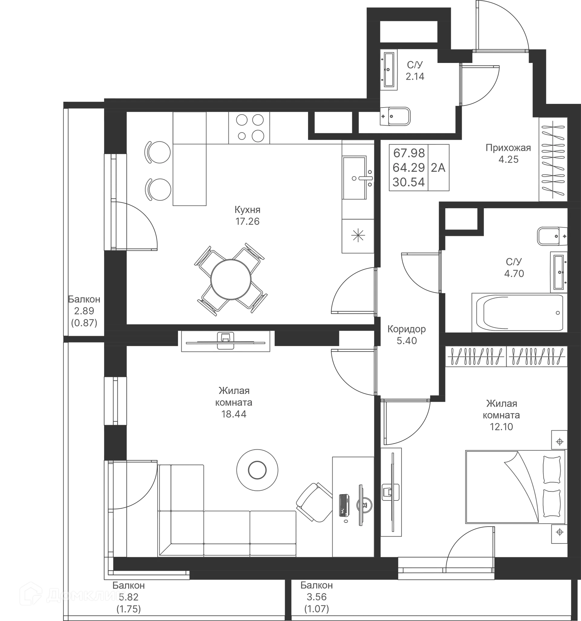 Фото квартиры в ЖК Мой Ритм