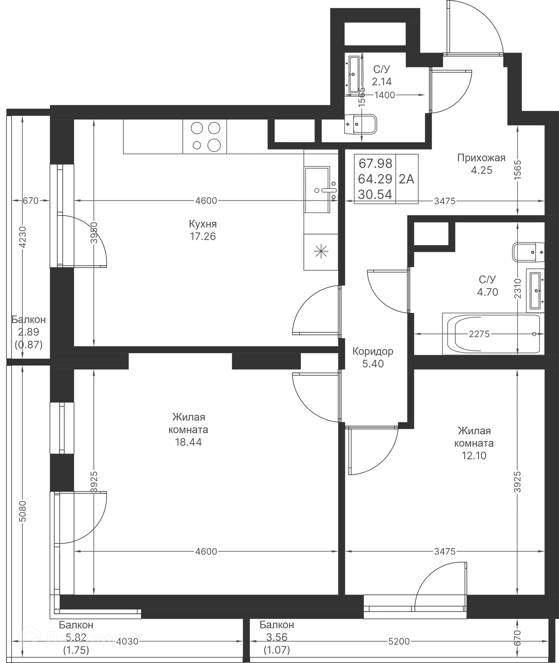 Фото квартиры в ЖК Мой Ритм