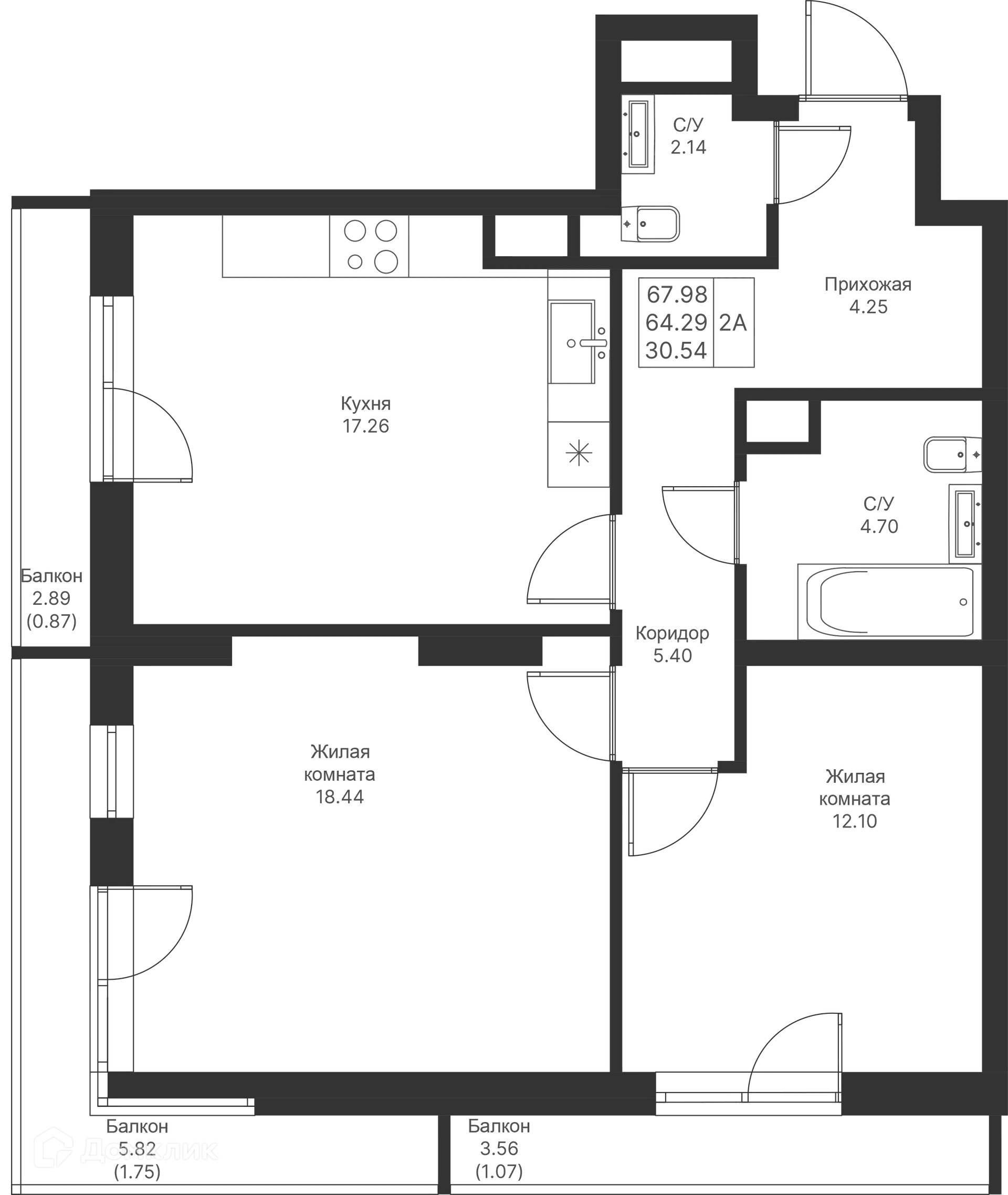 Фото квартиры в ЖК Мой Ритм