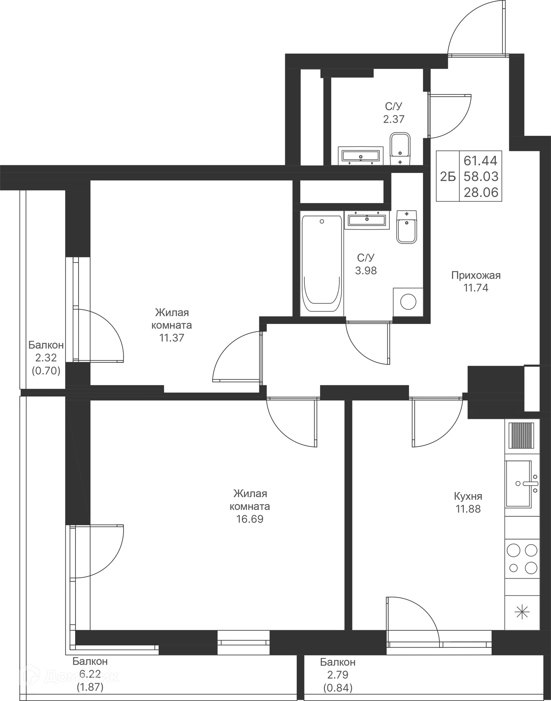 Фото квартиры в ЖК Мой Ритм
