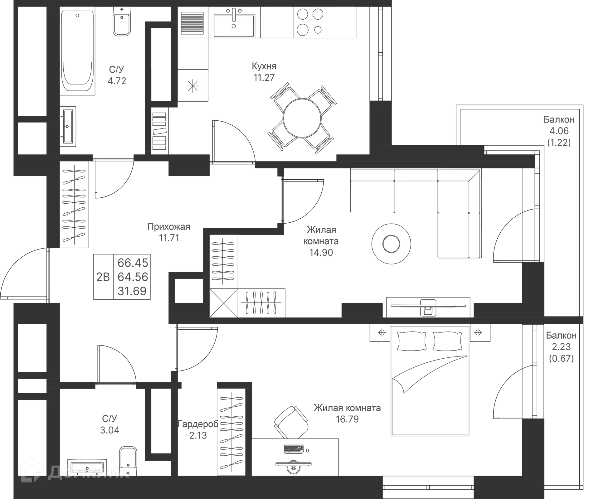 Фото квартиры в ЖК Мой Ритм