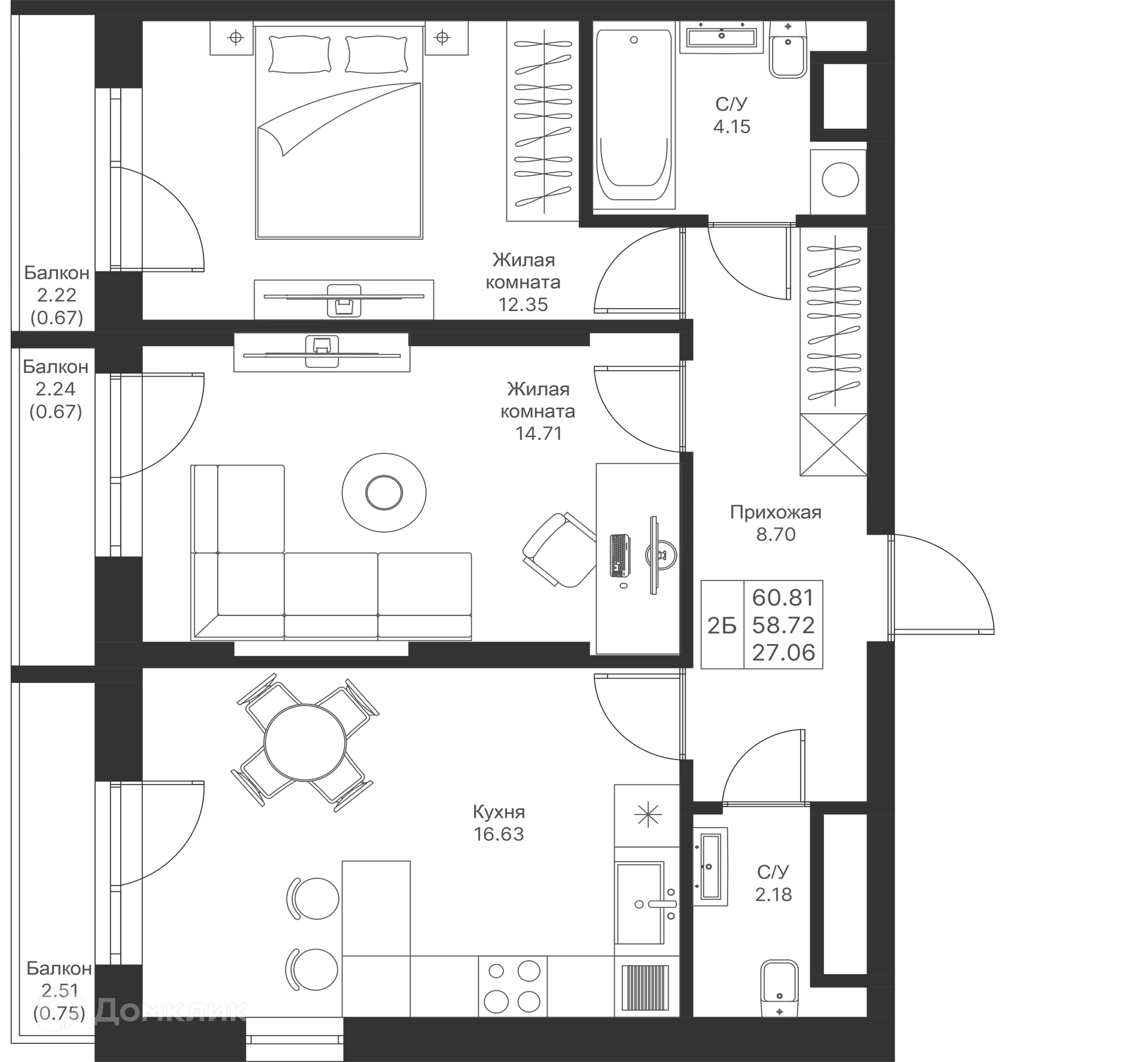 Фото квартиры в ЖК Мой Ритм